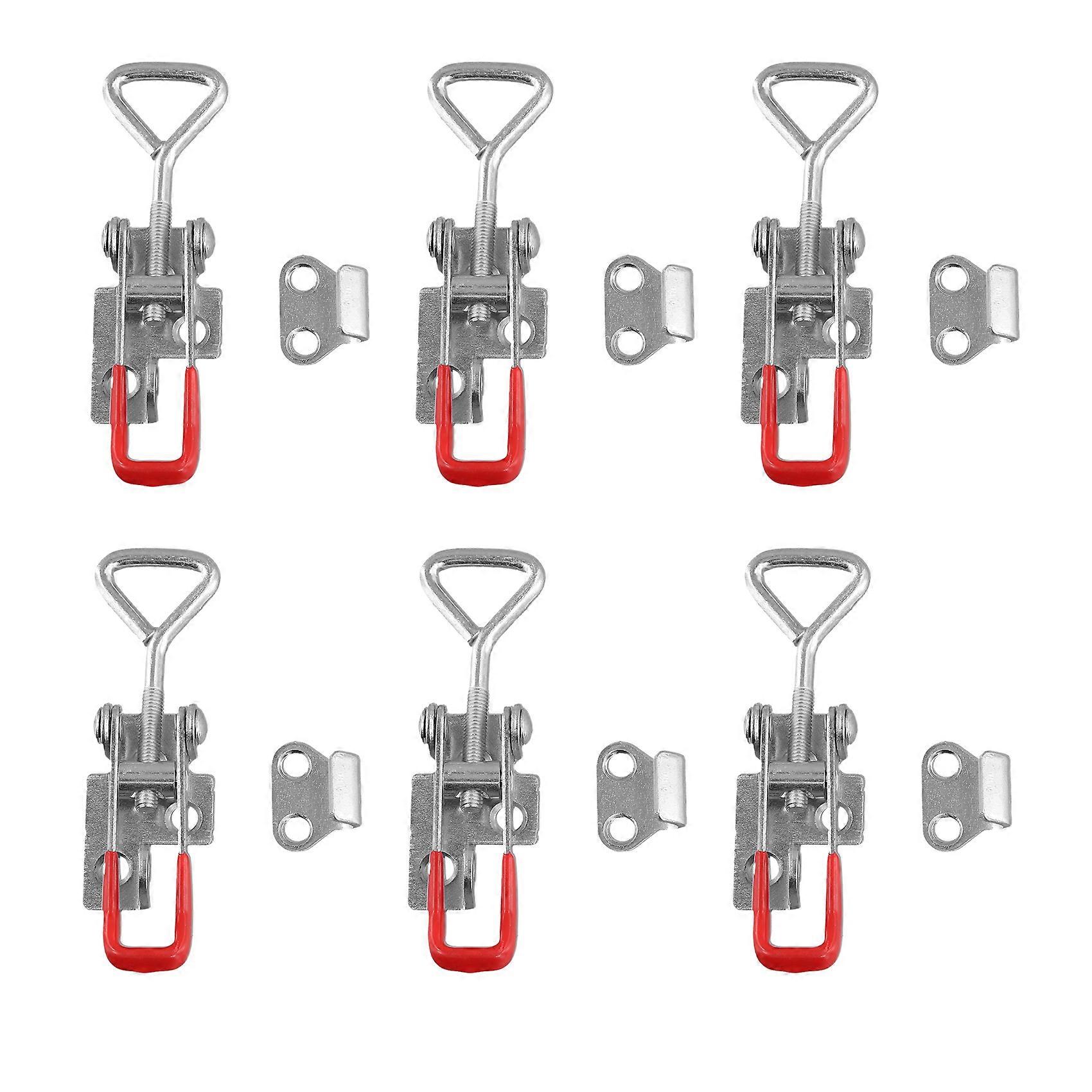Pull Latch Clamp 6PCS Pull Action Latch Adjustable Toggle Clamp 150Kg 330Lbs Holding Capacity