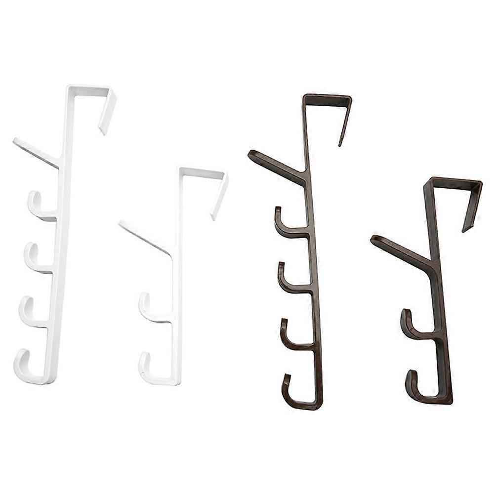 Multifunctional Hooks 3Pcs White Plastic Hanger for Hanging Clothes with Space Maximizing Features