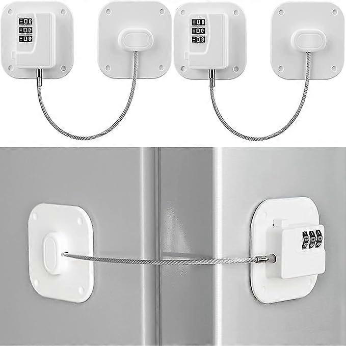 2-pack refrigerator locks - Combination lock for refrigerators YC