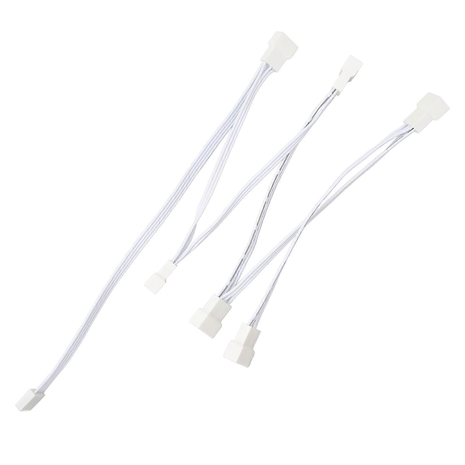 PWM Fan Splitter Cable 1 to 6 Converter Adapter Line Extension Cable with 4 Pin Connector