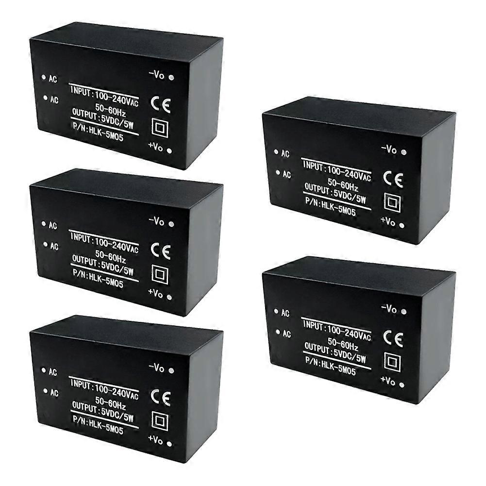 5PCS AC-DC Power Supply Module AC DC Converter 220V to 5V Intelligent Switching Module HLK-5M05