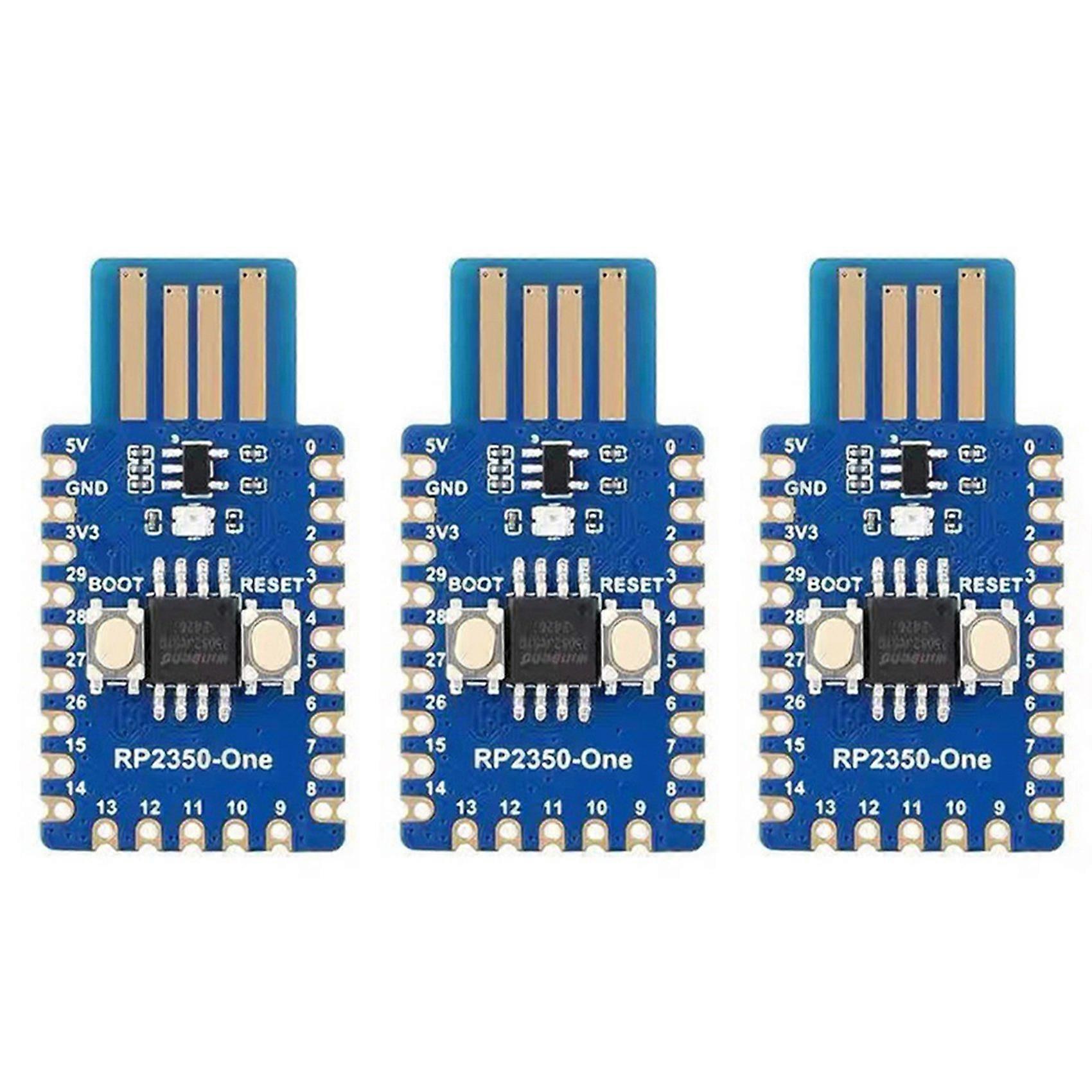 3X Waveshare for Raspberry Pi Pico 2 RP2350-One Mini Development Board Type-A RP2350A Dual Core Processor