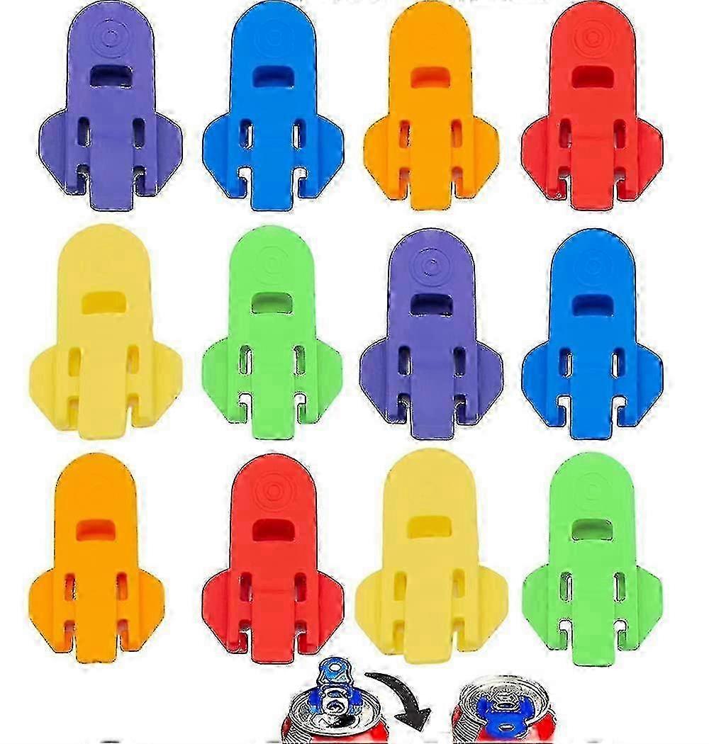 e 12 Pcs Easy Manual Can Opener, Color Soda Beer Can Opener Sealer Beer Shield Drink Lid Beverage zy