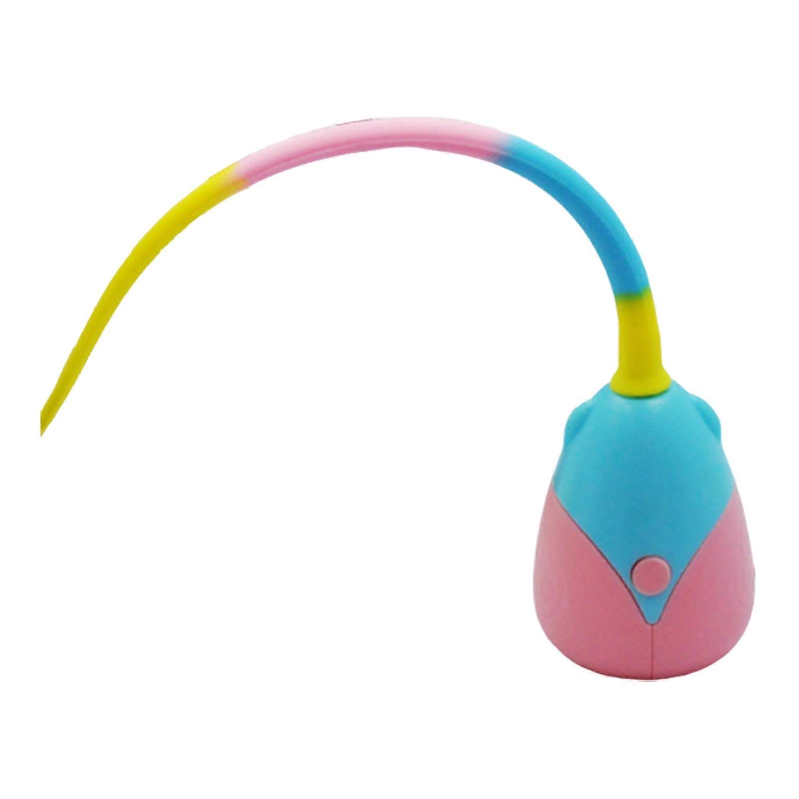 Automatic Silicone Tail Teaser Toy Electronic Interactive Cat Wand Toy Rechargeable Kitten Exercise