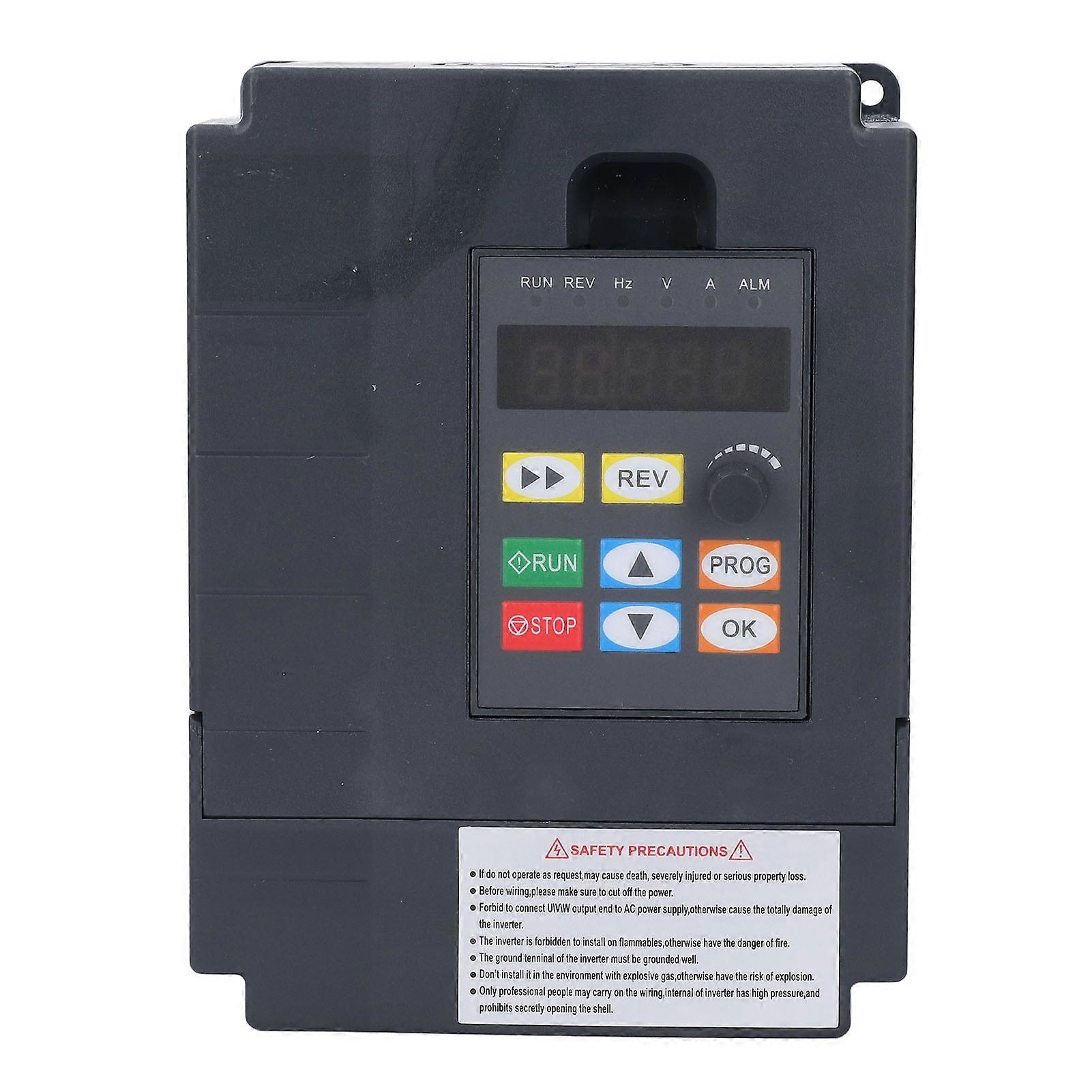 2.2KW Universal Small Inverter: 1PH AC220V Input, 3PH AC0 - 220V Output for Lathe Fan Motor