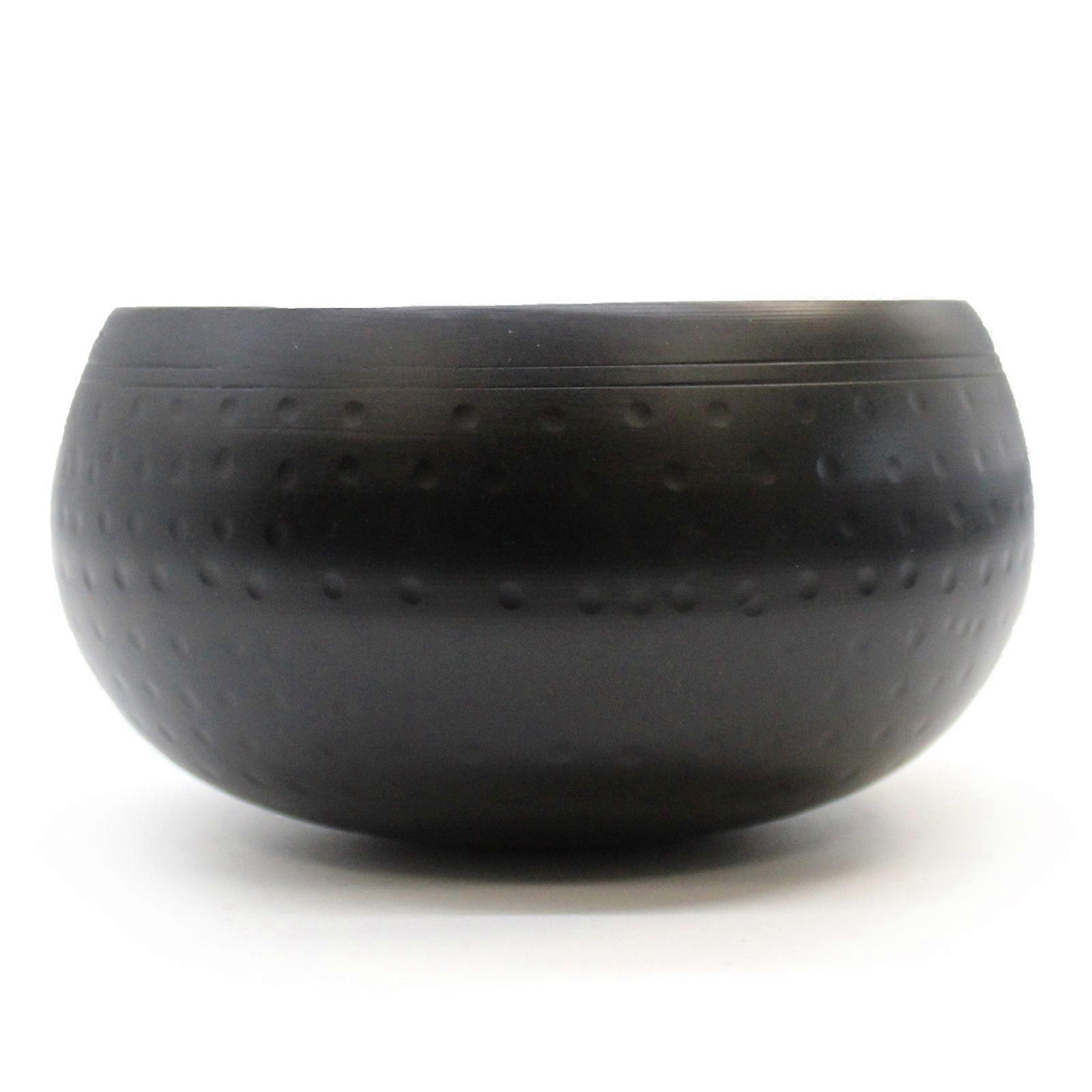 Lrg Black Beaten Bowl - 18cm X 1