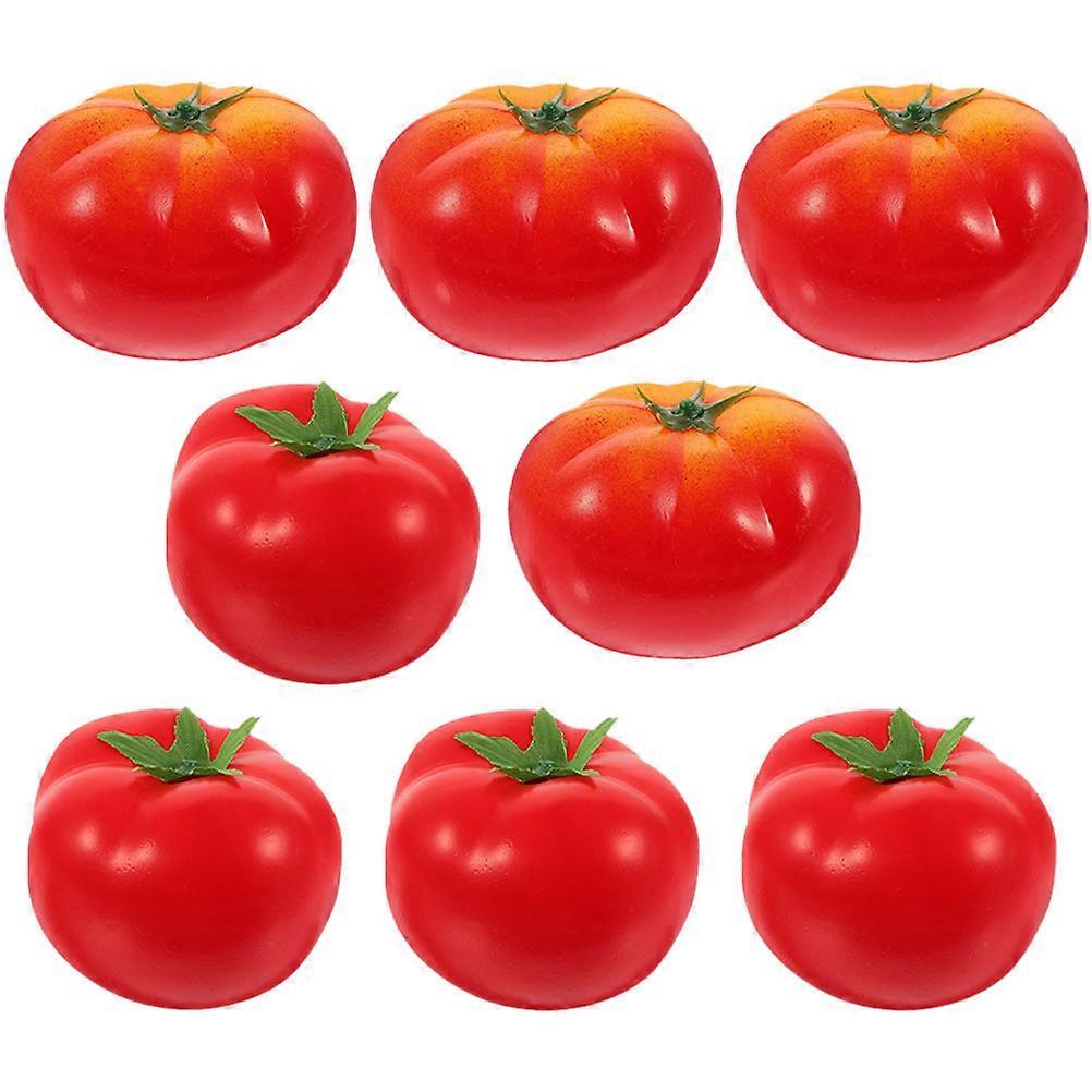 Artificial Tomato Lifelike Model for Decor 8Pcs Realistic Simulation Vegetable Props