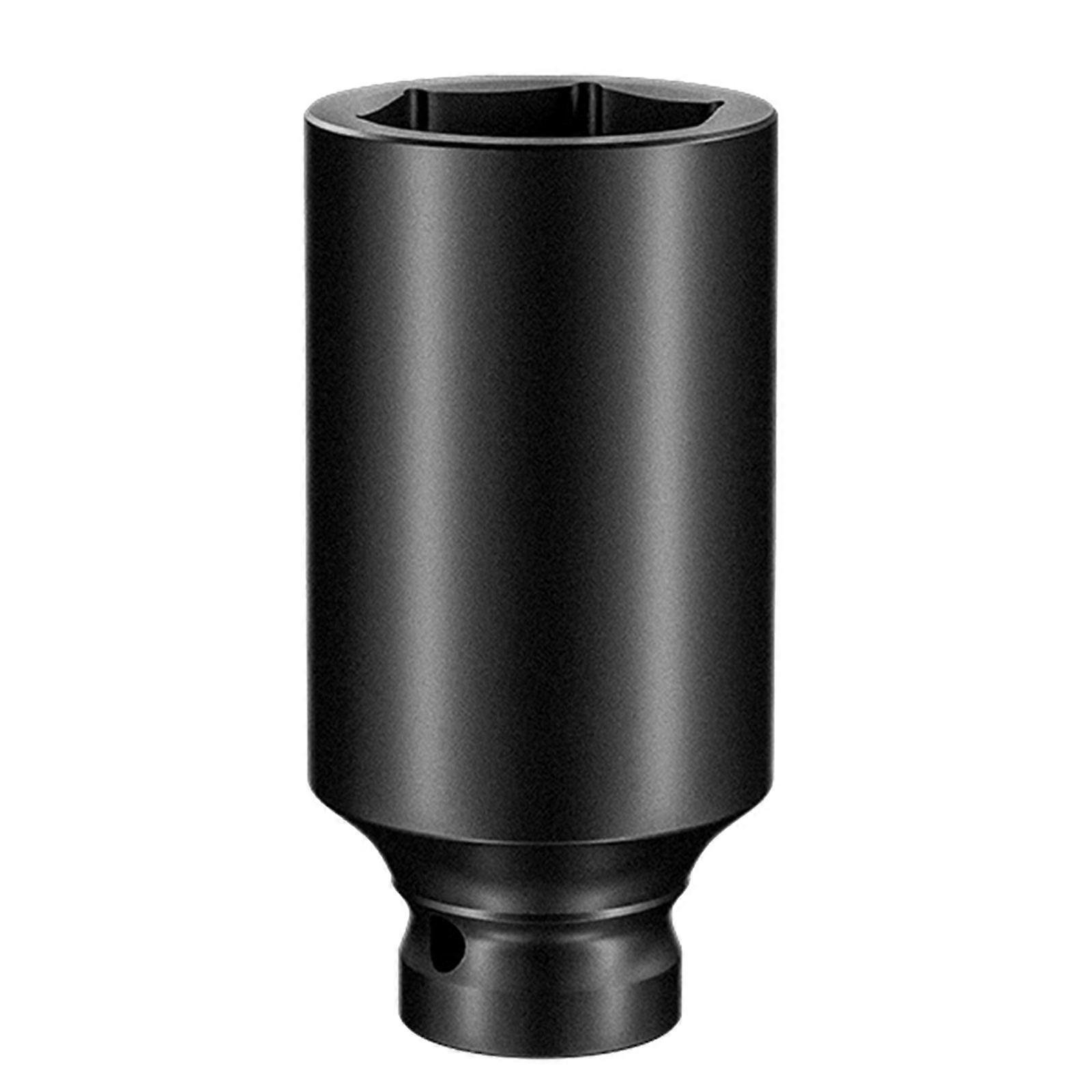 Extended Length 1/2inch Drive Hexagonal Socket Tool Impact Socket for Tight Space Mechanic Use  28mm
