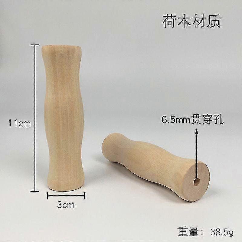 4pcs Replacement Wooden Handles for BBQ Grill Tools Ergonomic