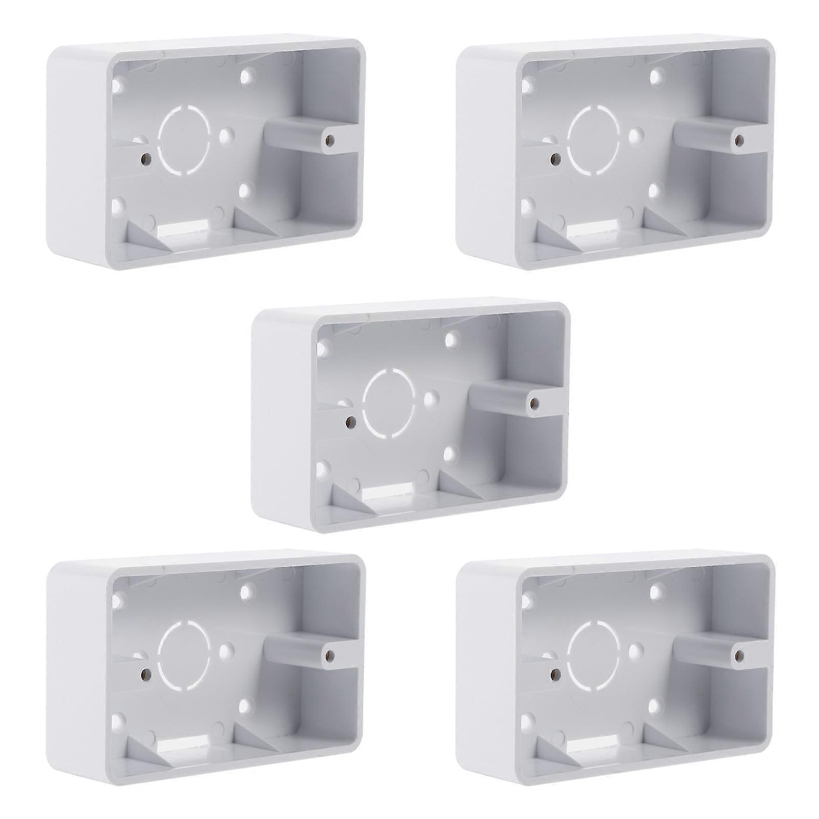 5pcs Low Voltage Surface Mount Switch Box for Home Safety