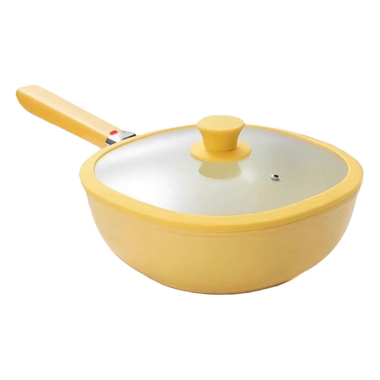 Nonstick Frying Pan with Lid, Smart Pressure Control, Alloy Skillet for Fast Even Cooking in Home Kitchen