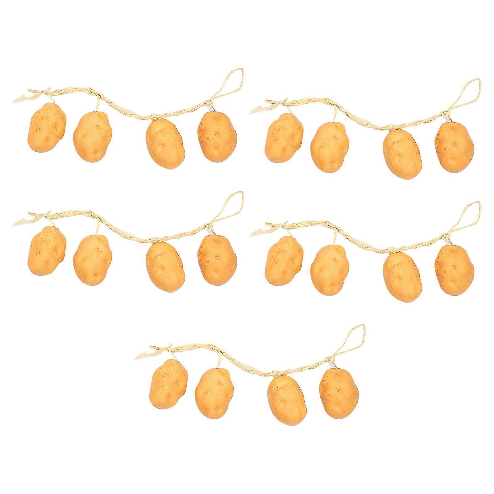 Farmhouse Pendant for Decoration 10 Strings Yellow Vegetable Model