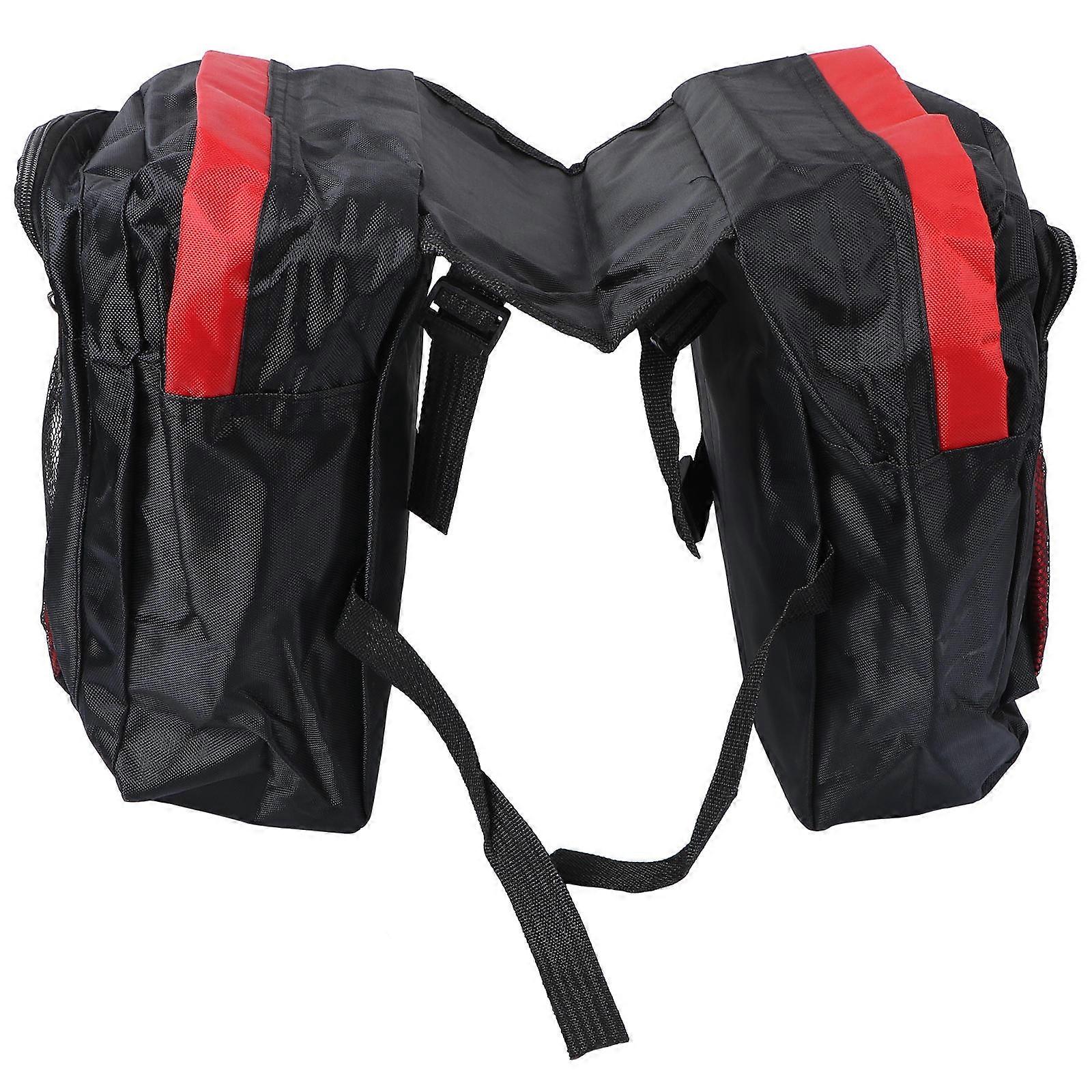 Double Bag for Bike Rear Shelf Frame Bag for Storage Use Practical