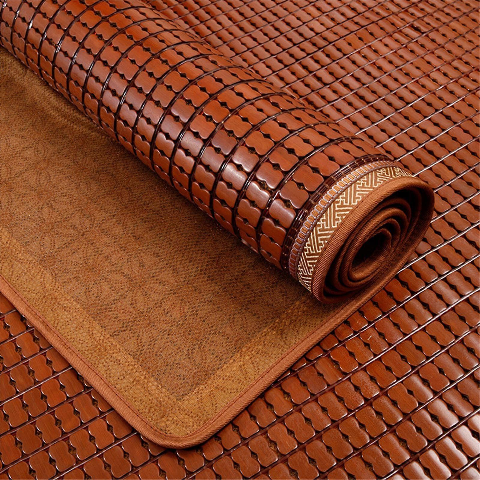 Bamboo Cooling Mattress with Breathable 3D Weave, Foldable Mahjong Sleeping Mat 53'x75' for Summer