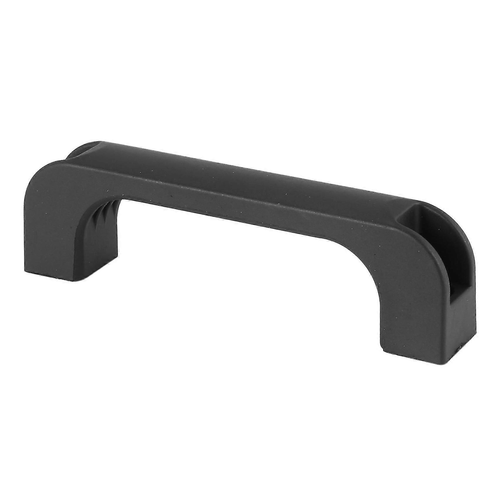 Door Cabinet Black Plastic Rectangular Pull Handle 5.2"
