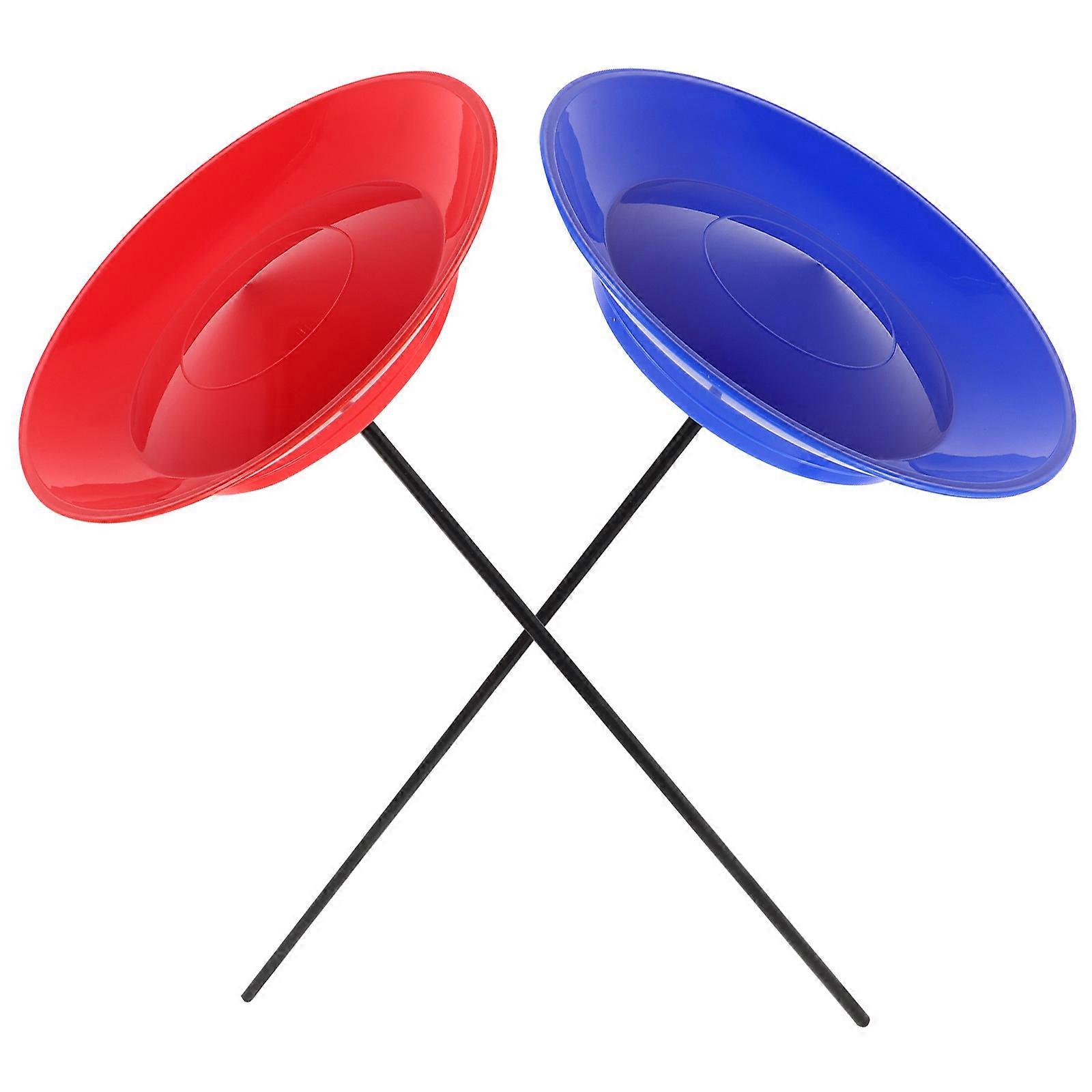 Juggling Skill Game Toy Set Juggling Spinning Plates for 2Sets Assorted Color