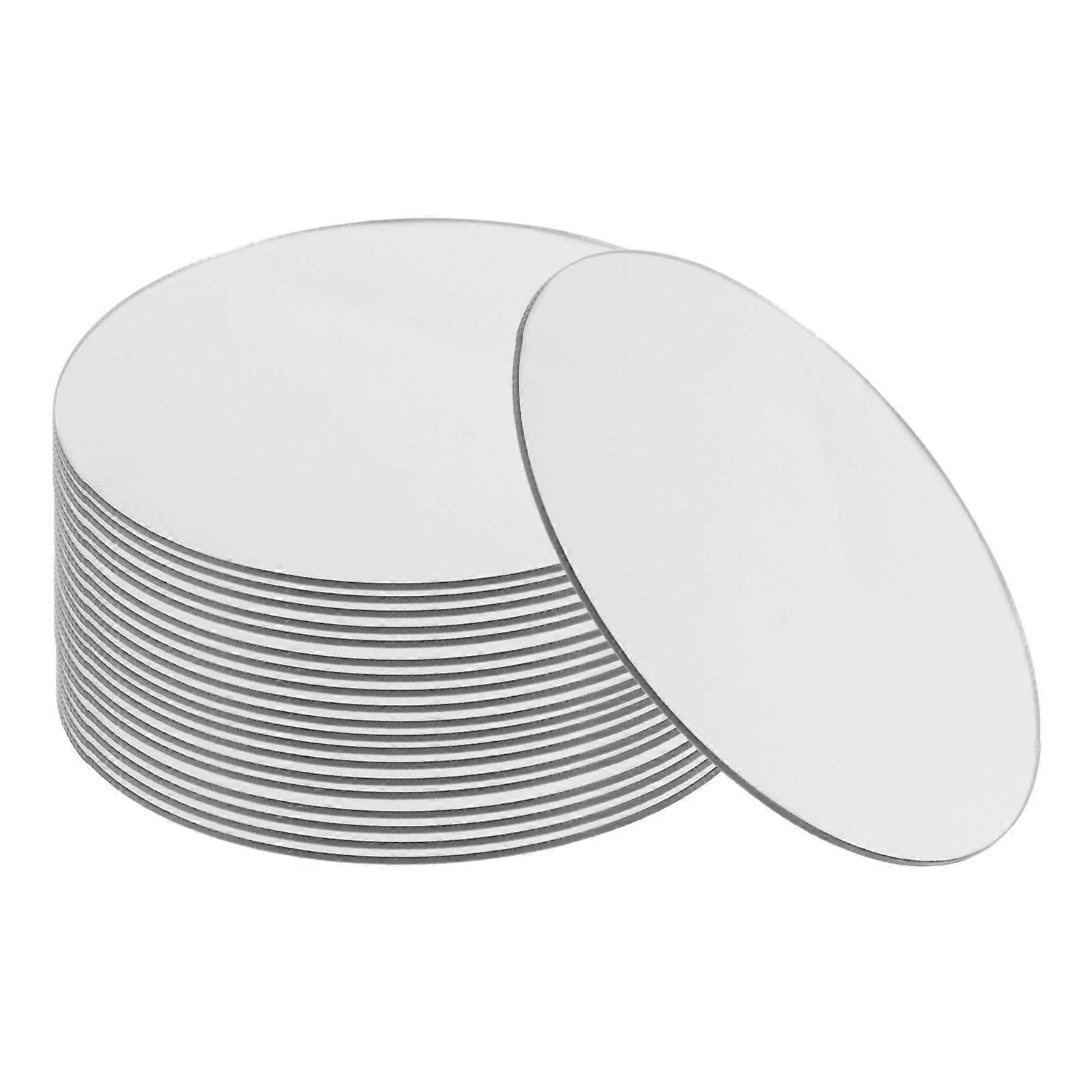 Self Adhesive Small Mirror Acrylic Circles for Crafts 20Pcs