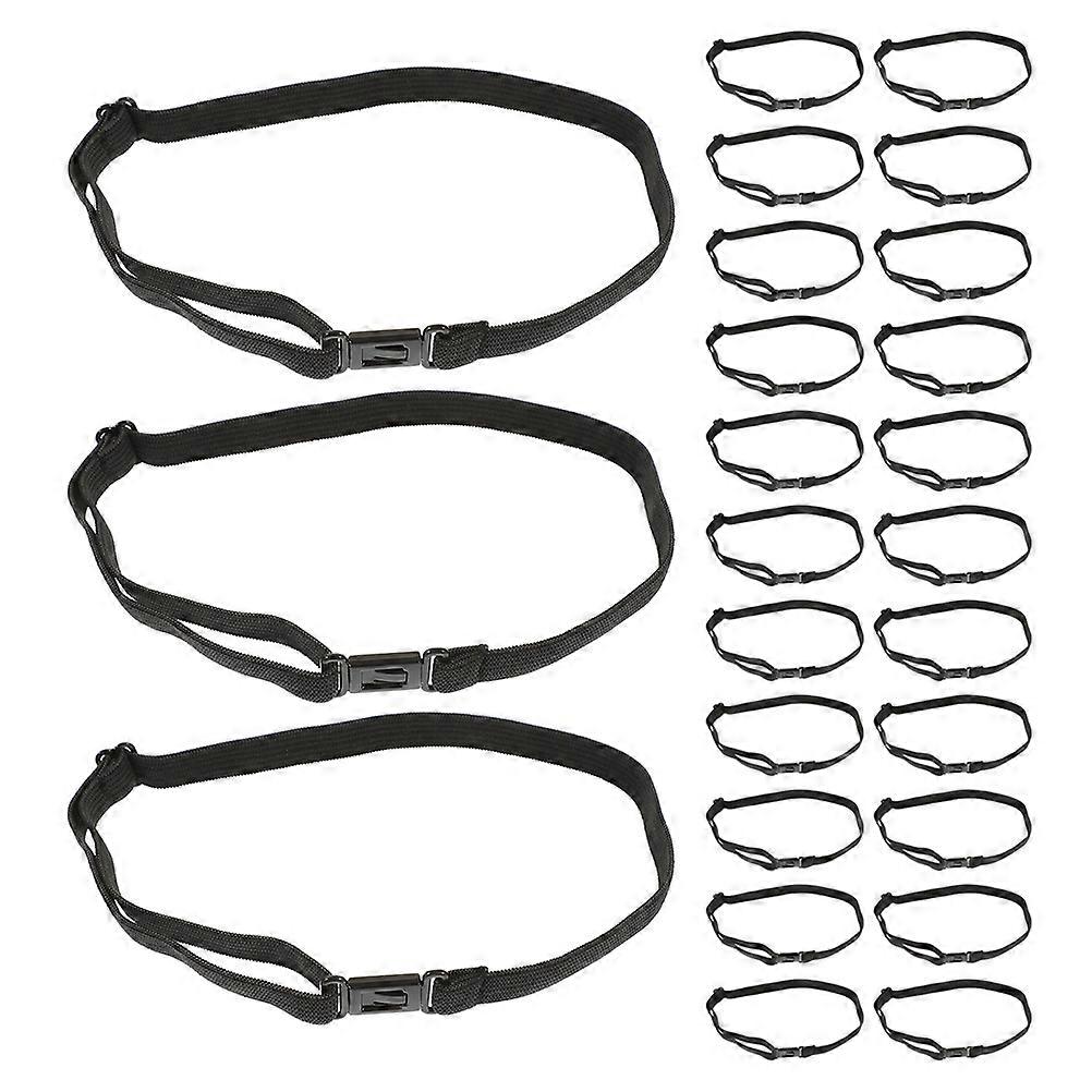 Adjustable Elastic Bow Tie Strap Black Bowknot Extender 40Pcs Pack