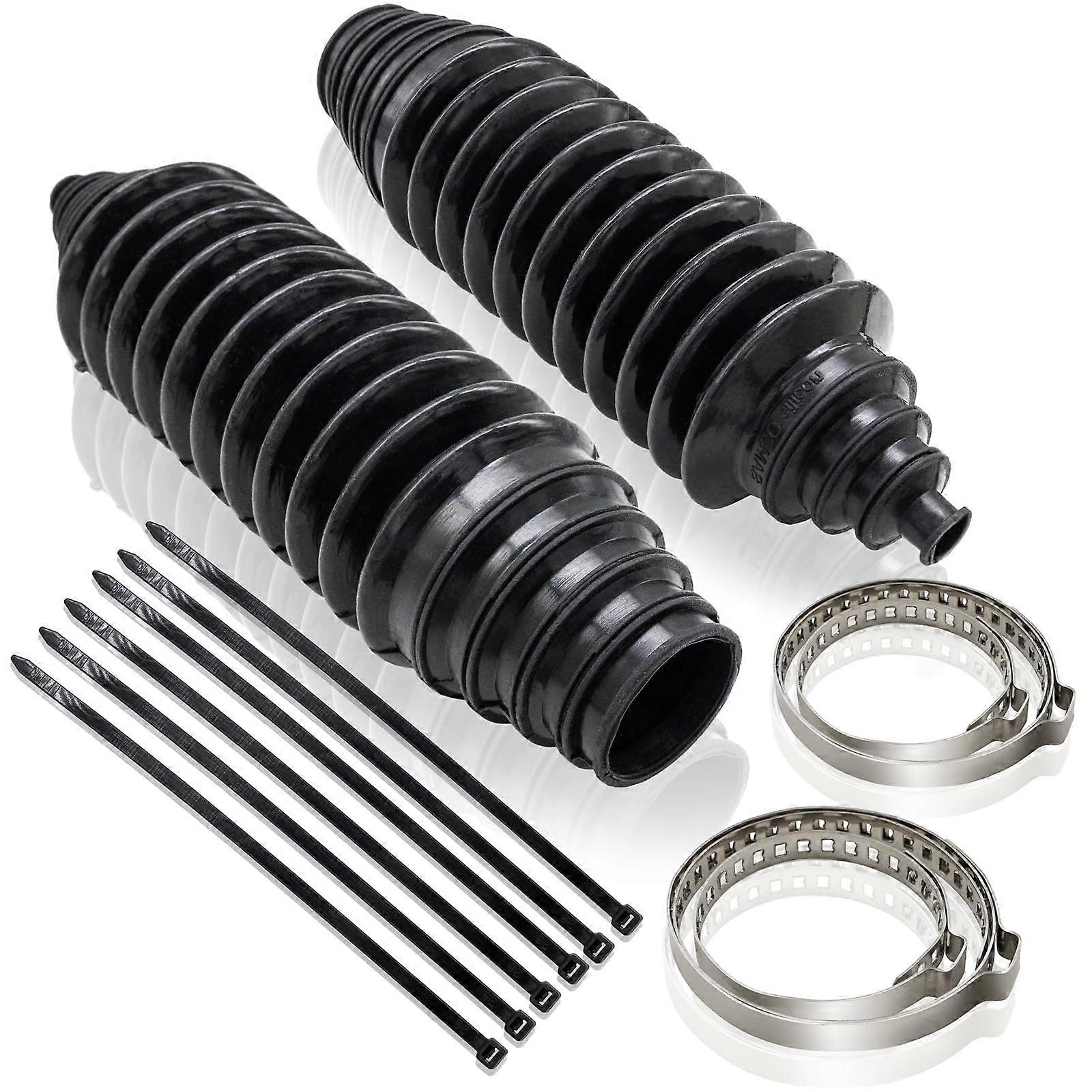 Universal Silicone Steering Rack Boot Kit with Clamps and Ties for Complete Dust Protection
