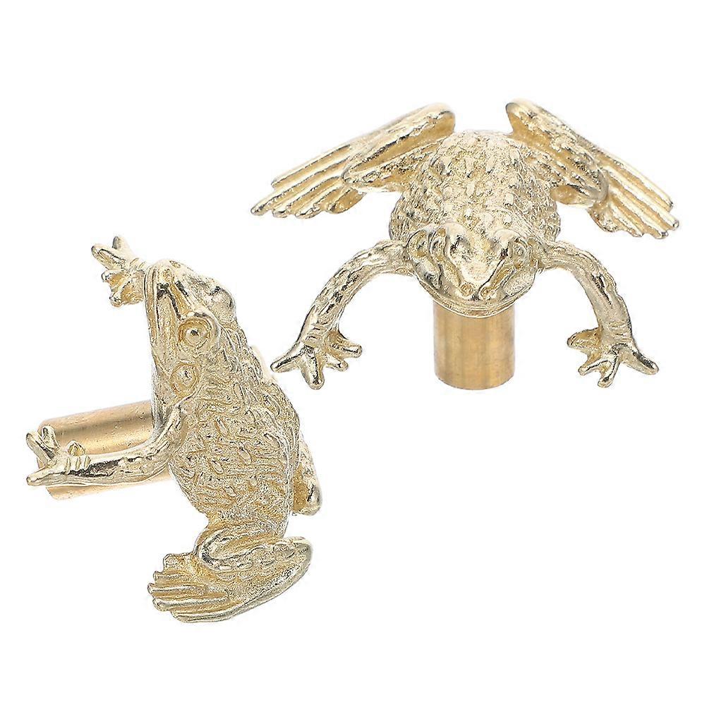 Brass Toad Handle for Cabinet Doors and Drawers with 2Pcs