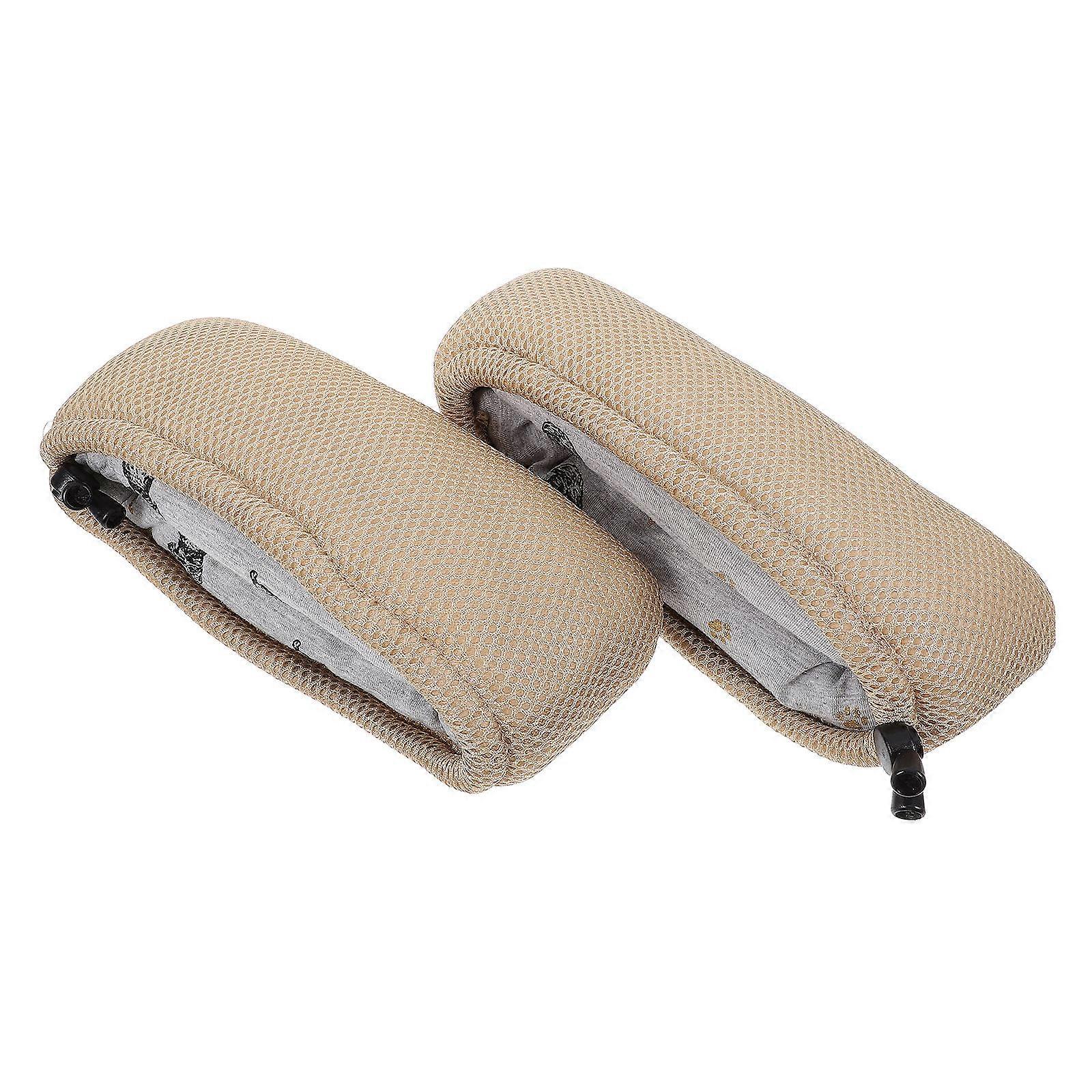 Beige Underarm Crutch Cushion Covers for Comfortable Padding 2Pcs