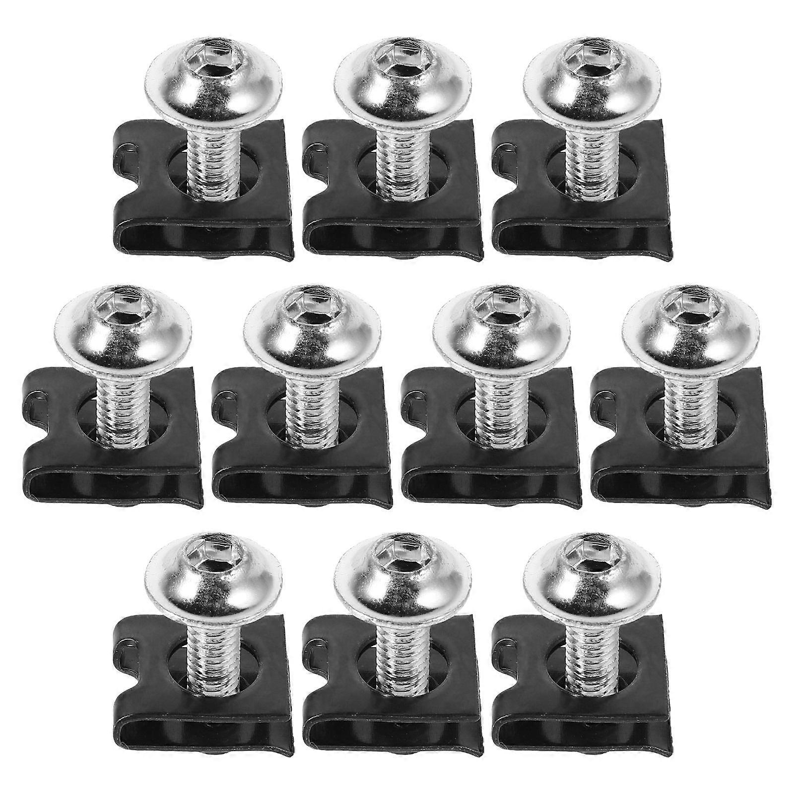 Motorcycle Fairing Screws for Side Panel Mount and Windshield 10Pcs Set