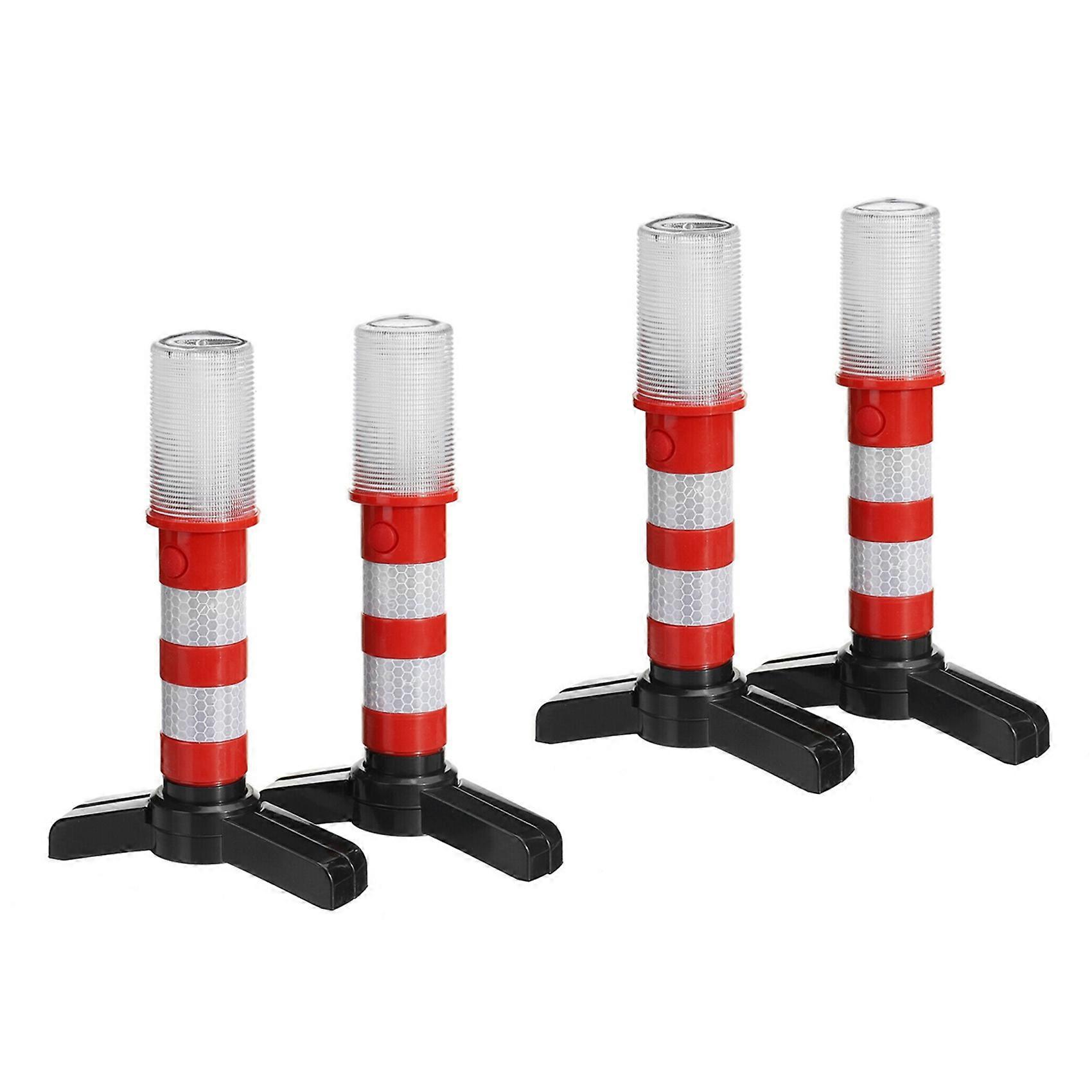 4Pcs LED Emergency Road Flash Flare Roadside Beacon Safety Strobe Warning