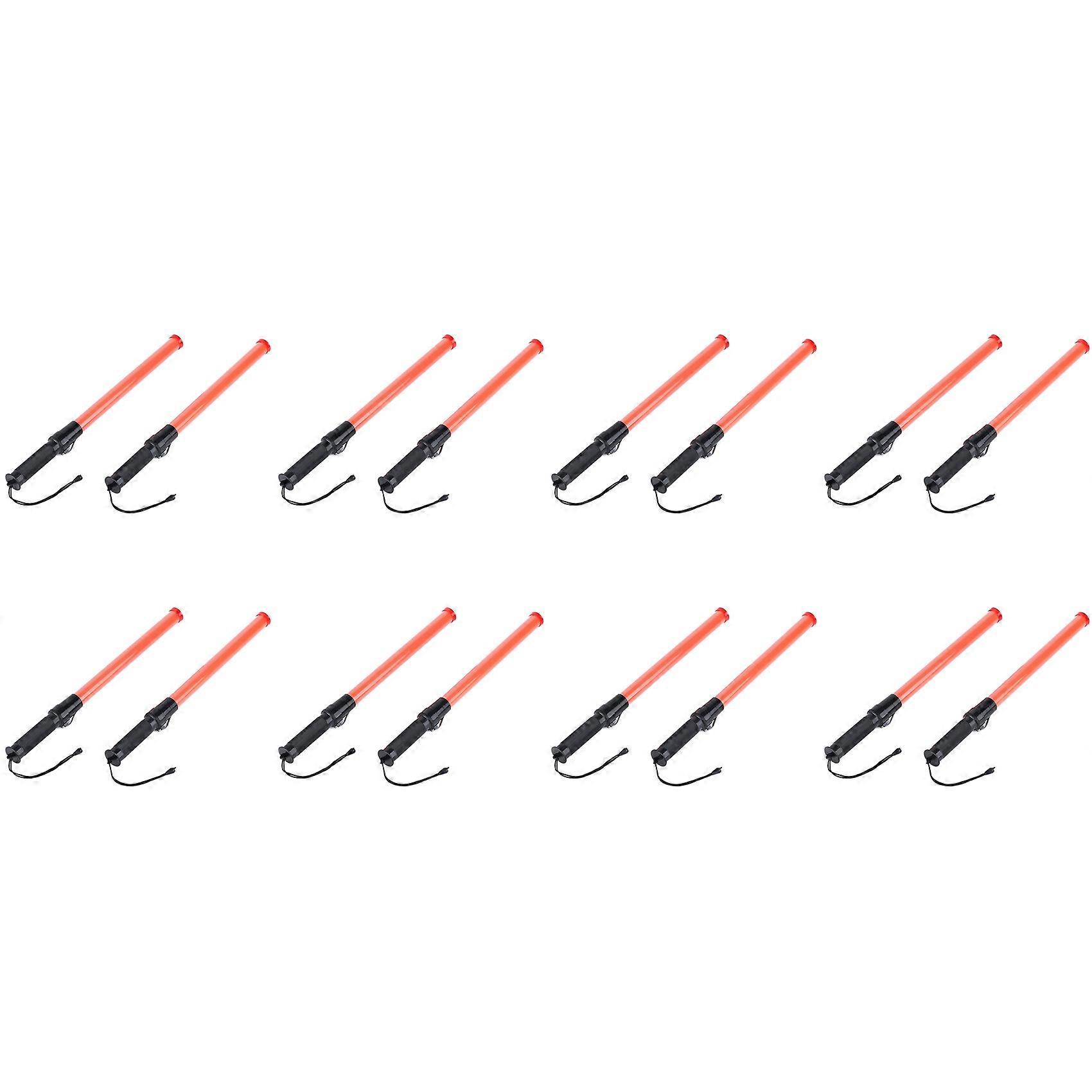16Pack 21Inch Signal Traffic Safety Led Light Traffic Wands for Parking Guides
