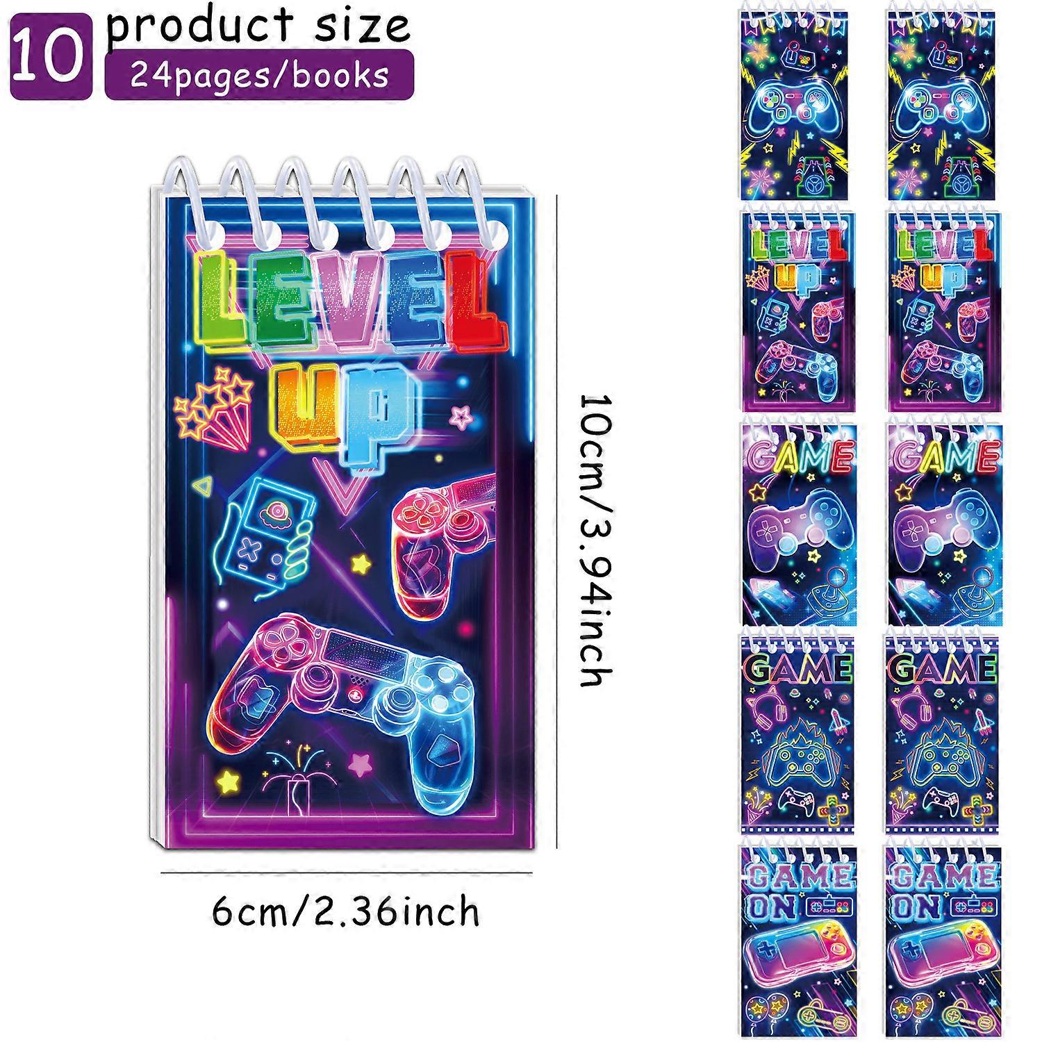 Blue-Green Game Theme Party Notebook Student Diary Controller Party Mini Notebook