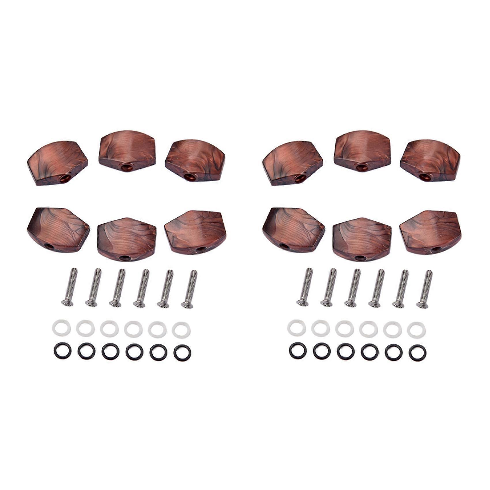 12 Pcs/Set Guitar Tuning Peg Buttons, Tuning Pegs Knobs Machine Heads Buttons for Guitar