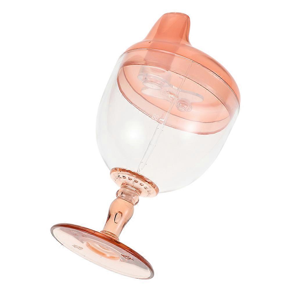 Cute Yellow Plastic Goblet for Toddler Drink Training