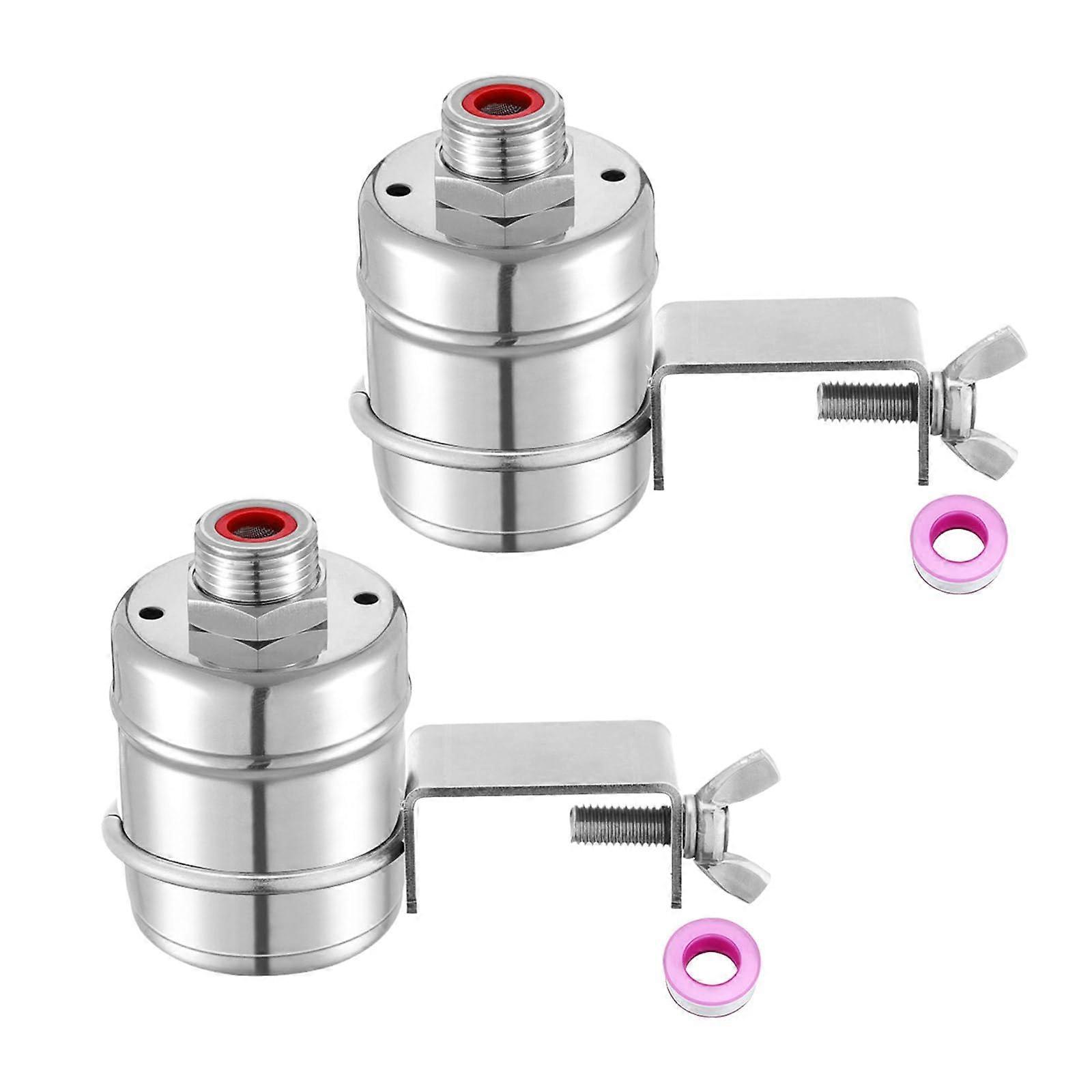 Automatic Water Level Controller with Stainless Steel Float Valve for Tanks, Pools and Irrigation