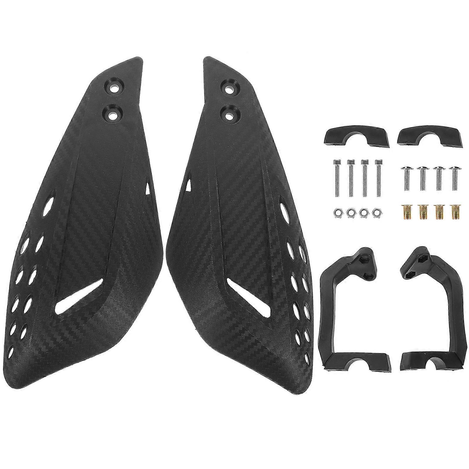 Black Handguard Anti-Fall Motorcycle Handlebar Guards for 2Pcs Pack