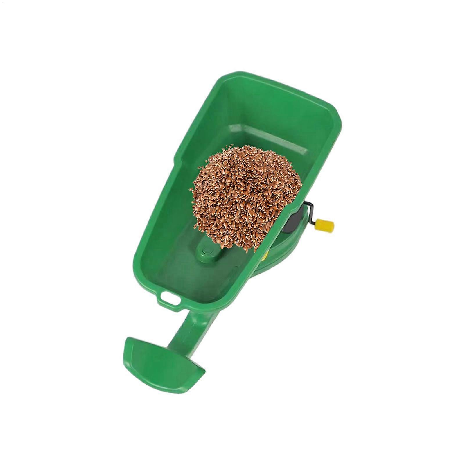 Lawn Seed Spreader with Adjustable Control and Ergonomic Grip for Garden and Backyard Use