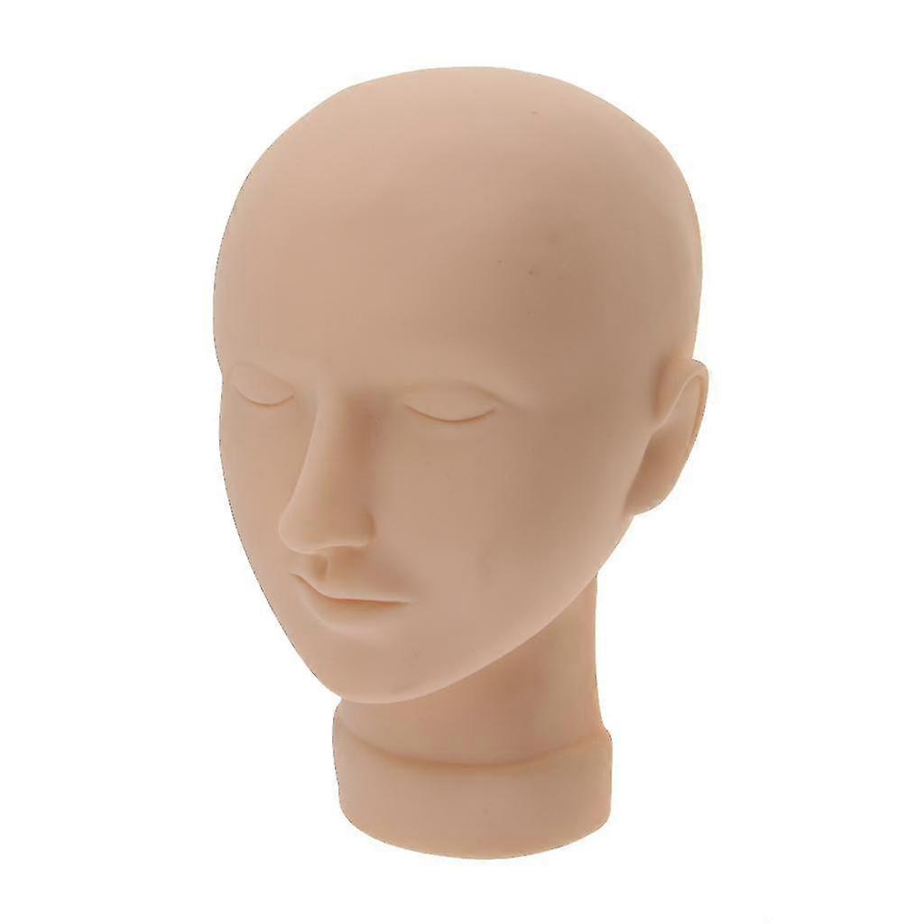 Soft Silicone Massage Training Tool Eyelash Makeup Practice Mannequin Head 26s