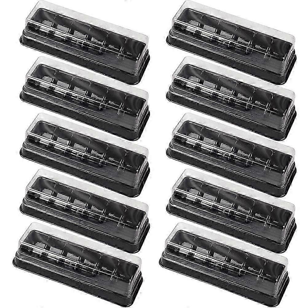 25-26 10Pcs Bakery Pastry Boxes Compact Macaron Cases Multi-function Macaron Packing Boxes