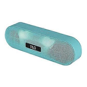 26-27 (New) T&G TG148 Portable Stereo Audio Super Bass LED Lantern Pill Wireless Bluetooth Speaker(Black)