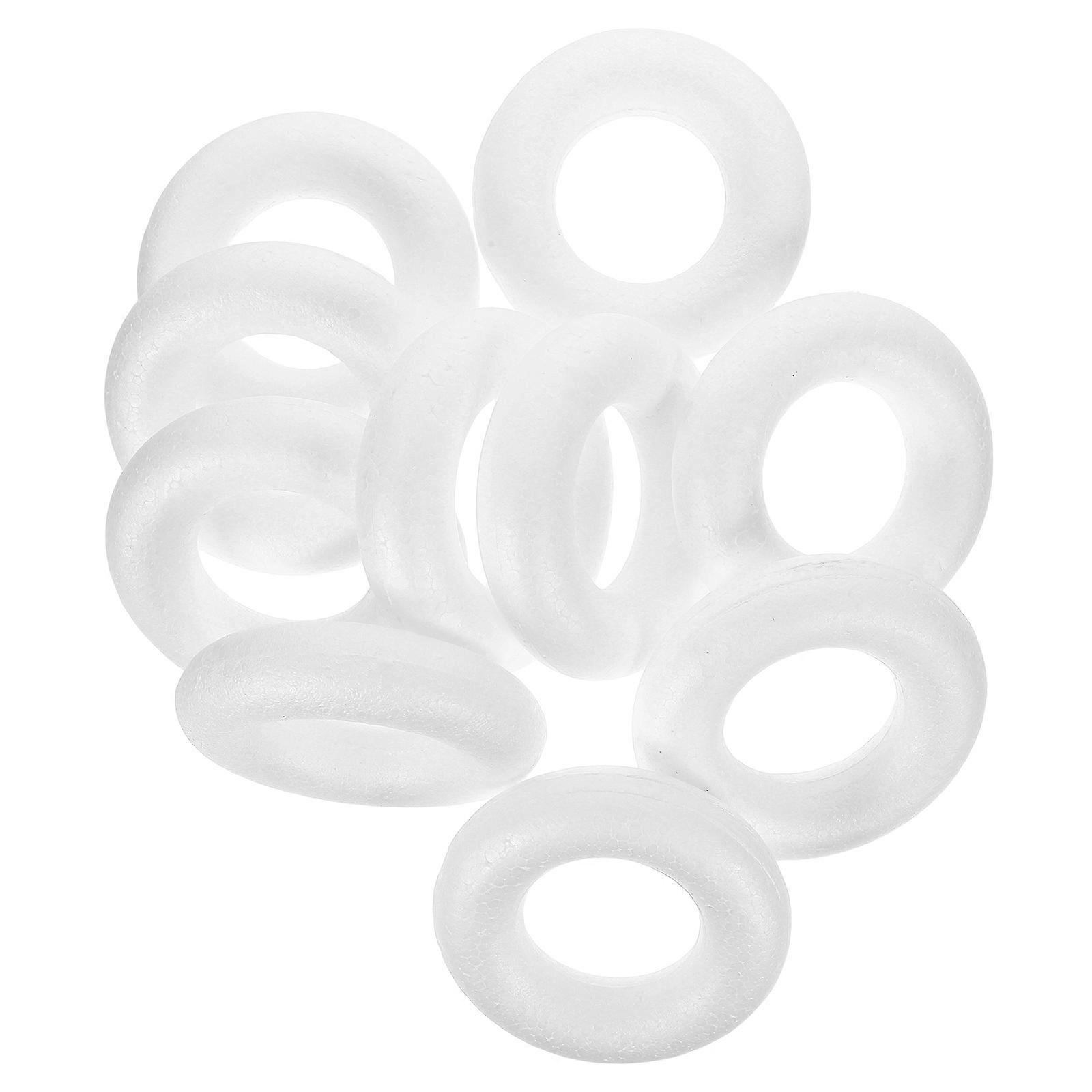 Blank Foam Circle Foam Circle for DIY Crafts 40Pcs White Material