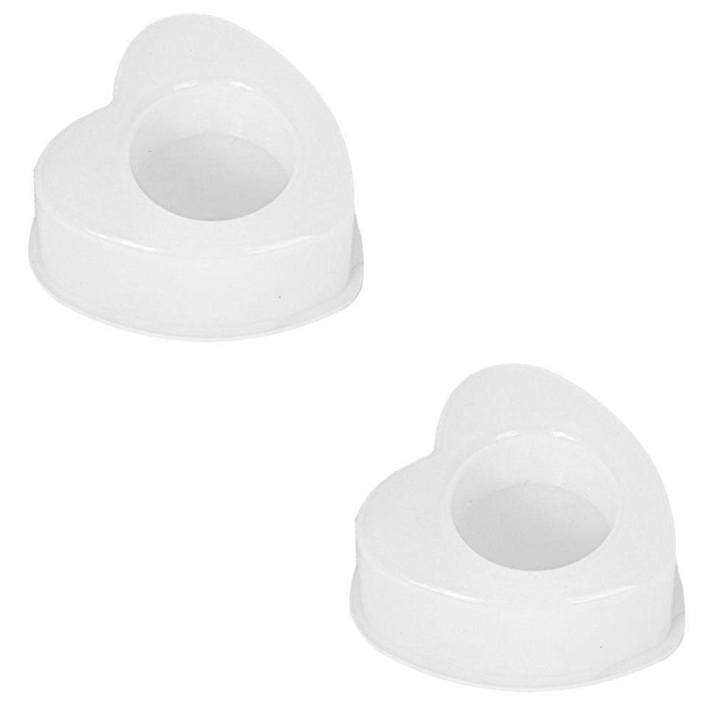 Craft Silicone Mold for Candlestick Making 8Pcs Heart-Shape DIY Set