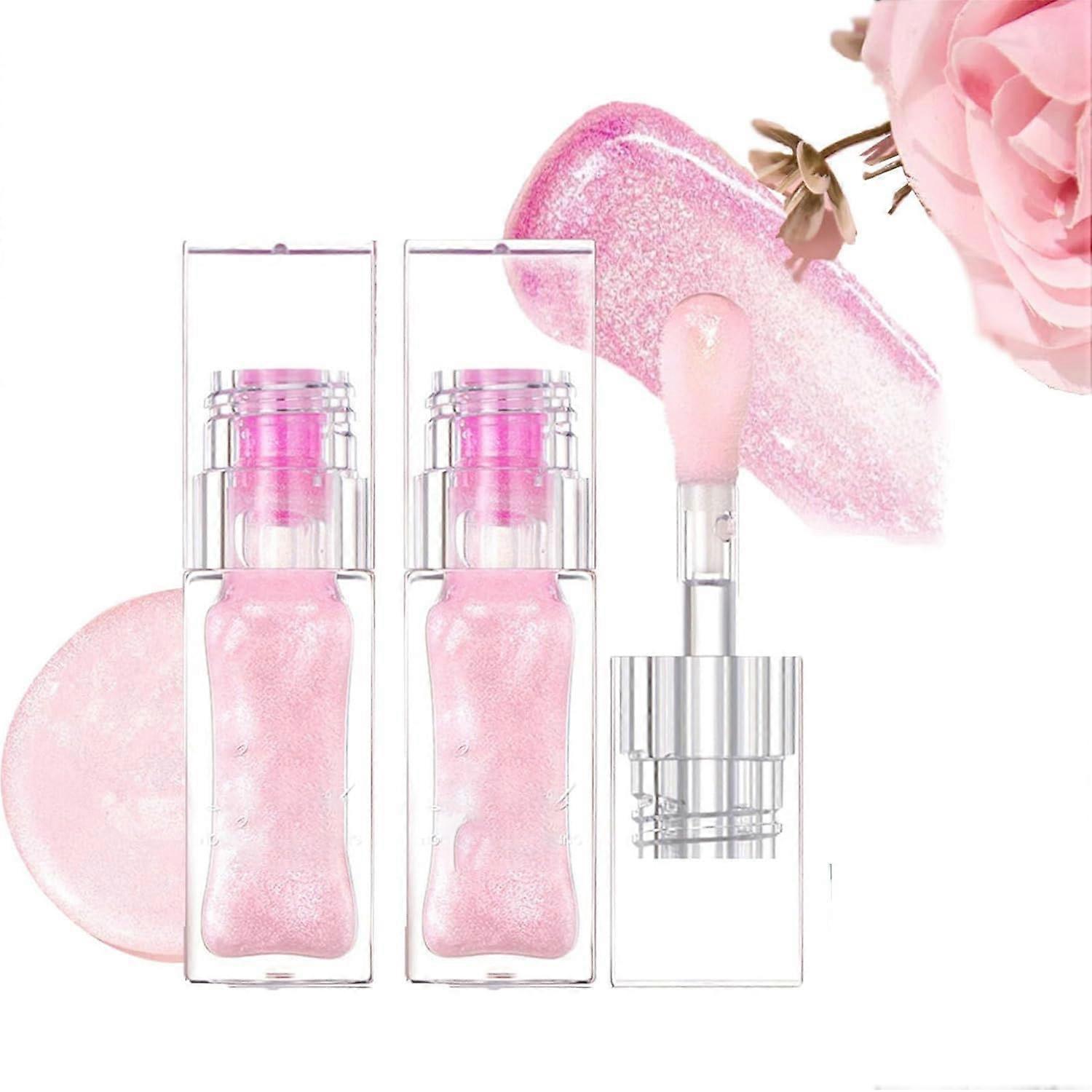 Color Changing Lip Oil Set with TemperatureActivated Tint, LongLasting Gloss and Deep Hydration, 3pcs