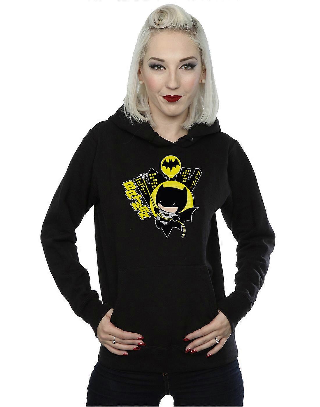 DC Comics Women's Chibi Batman Swinging Hoodie