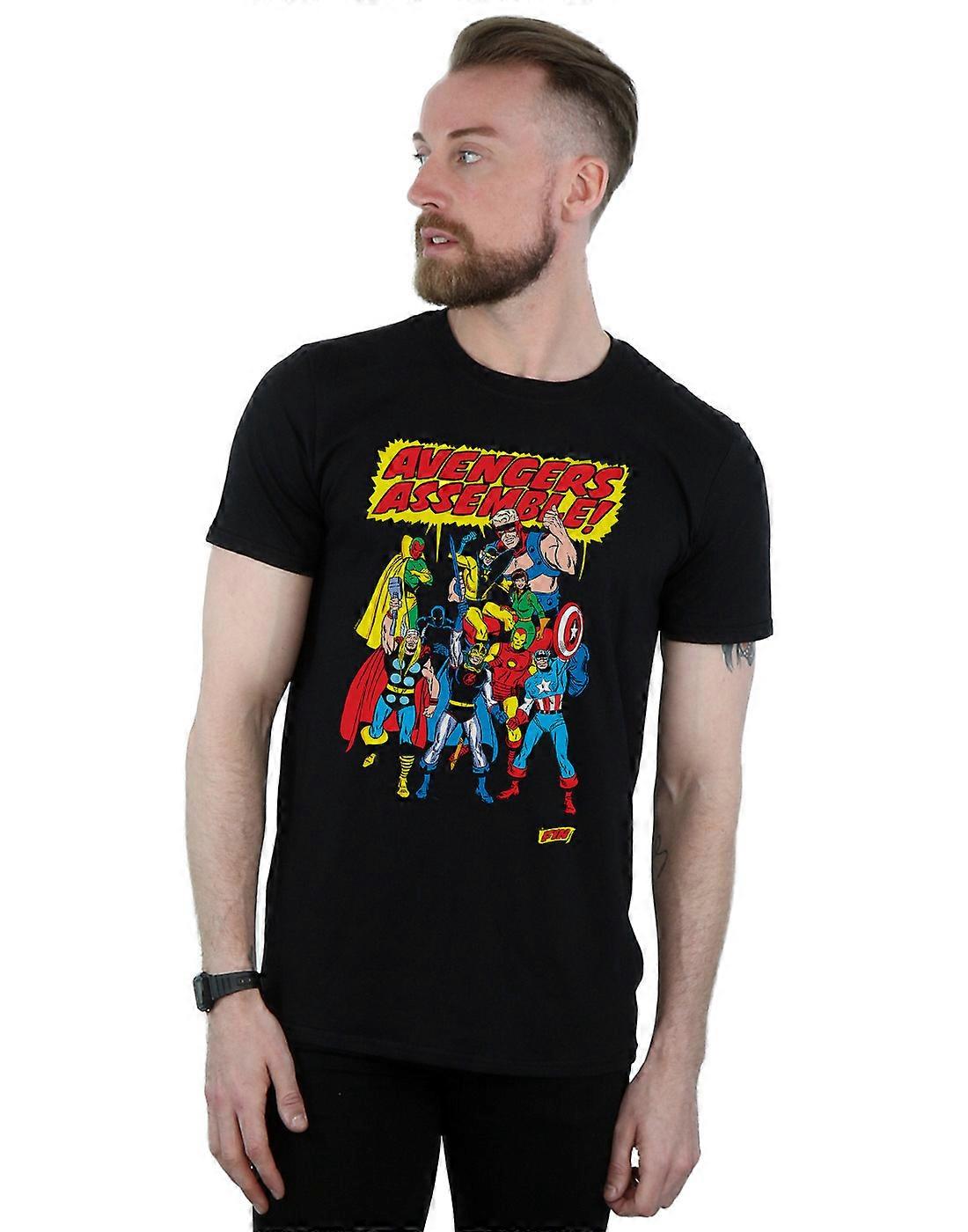 Marvel Comics Men-apos;s Avengers Assembler T-Shirt
