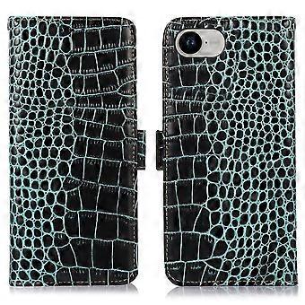 For iPhone 16e Case RFID Blocking Wallet Flip Genuine Cow Leather Phone Cover