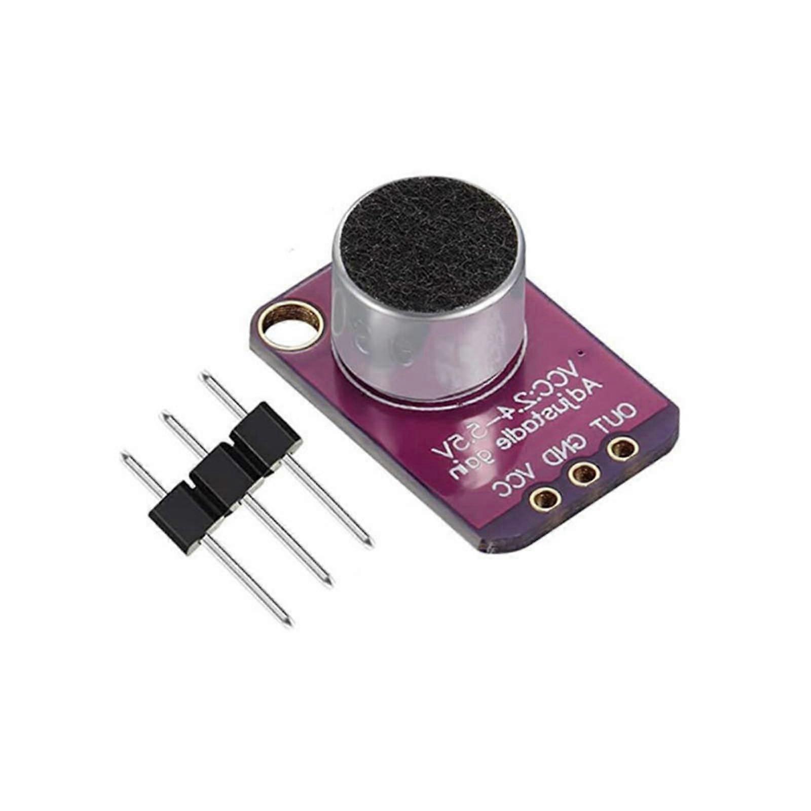 MAX4466 Microphone Module with Adjustable Sensitivity and  Sensitivity Pickup for Arduino