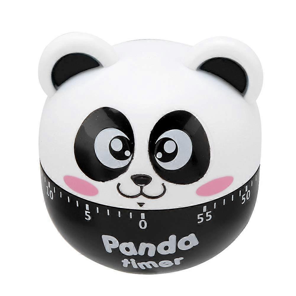 Cute Panda Kitchen Timer 60Minute Mechanical Cooking Countdown No Battery Needed Black
