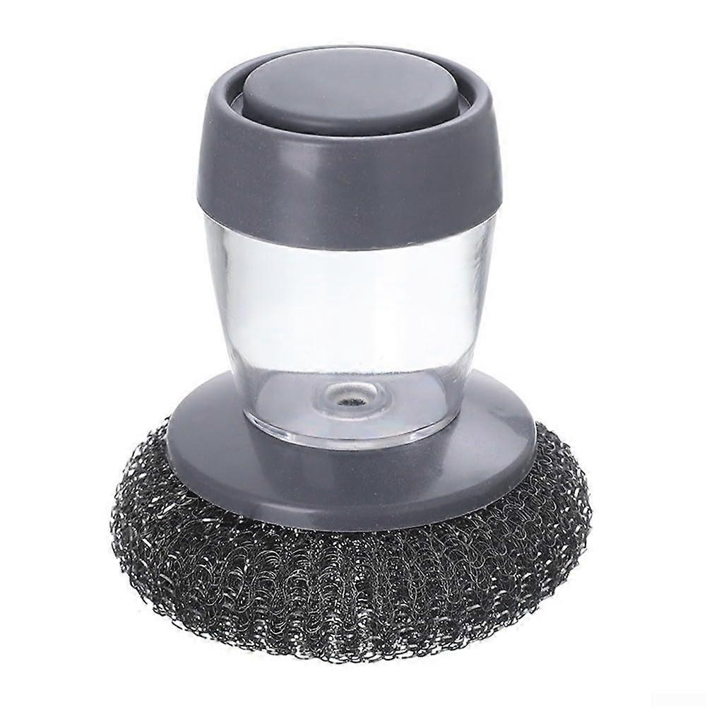 Bakeware Cleaning Brush with Metal Sponge, BuiltIn Soap Dispenser and Ergonomic Handle