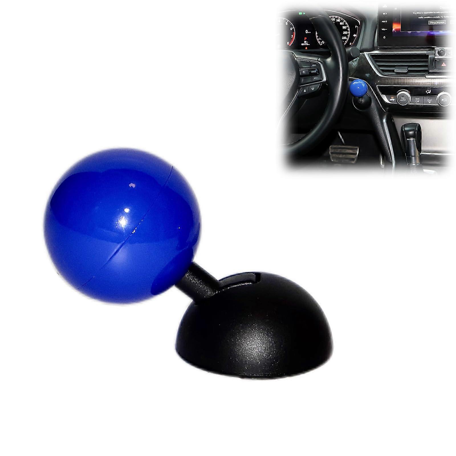 Car Engine Start Stop Button Cover, Universal Zinc Alloy Push to Start Protector, Blue
