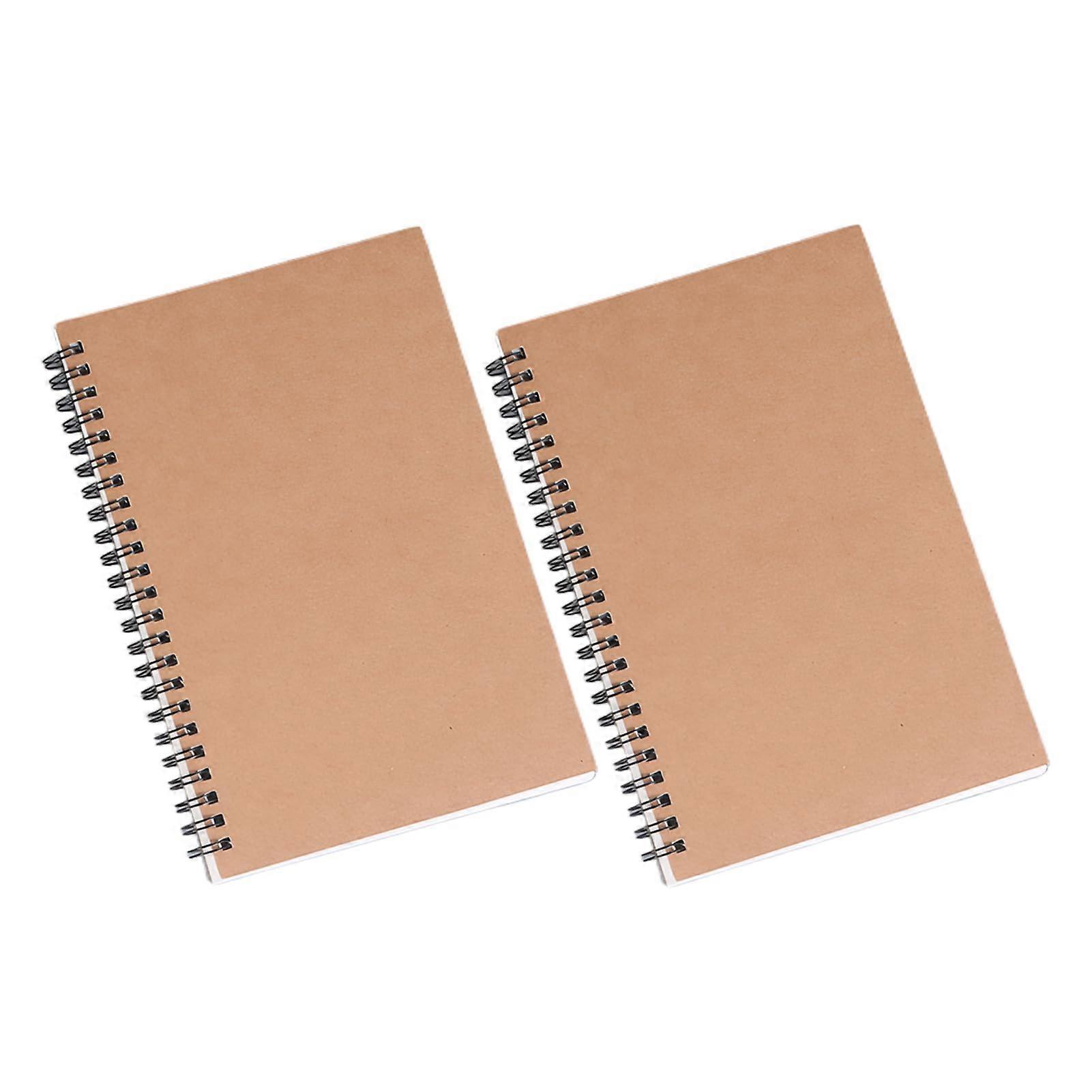 2 Pack Spiral Sketchbook with Soft Kraft Paper for Artists and Students Drawing