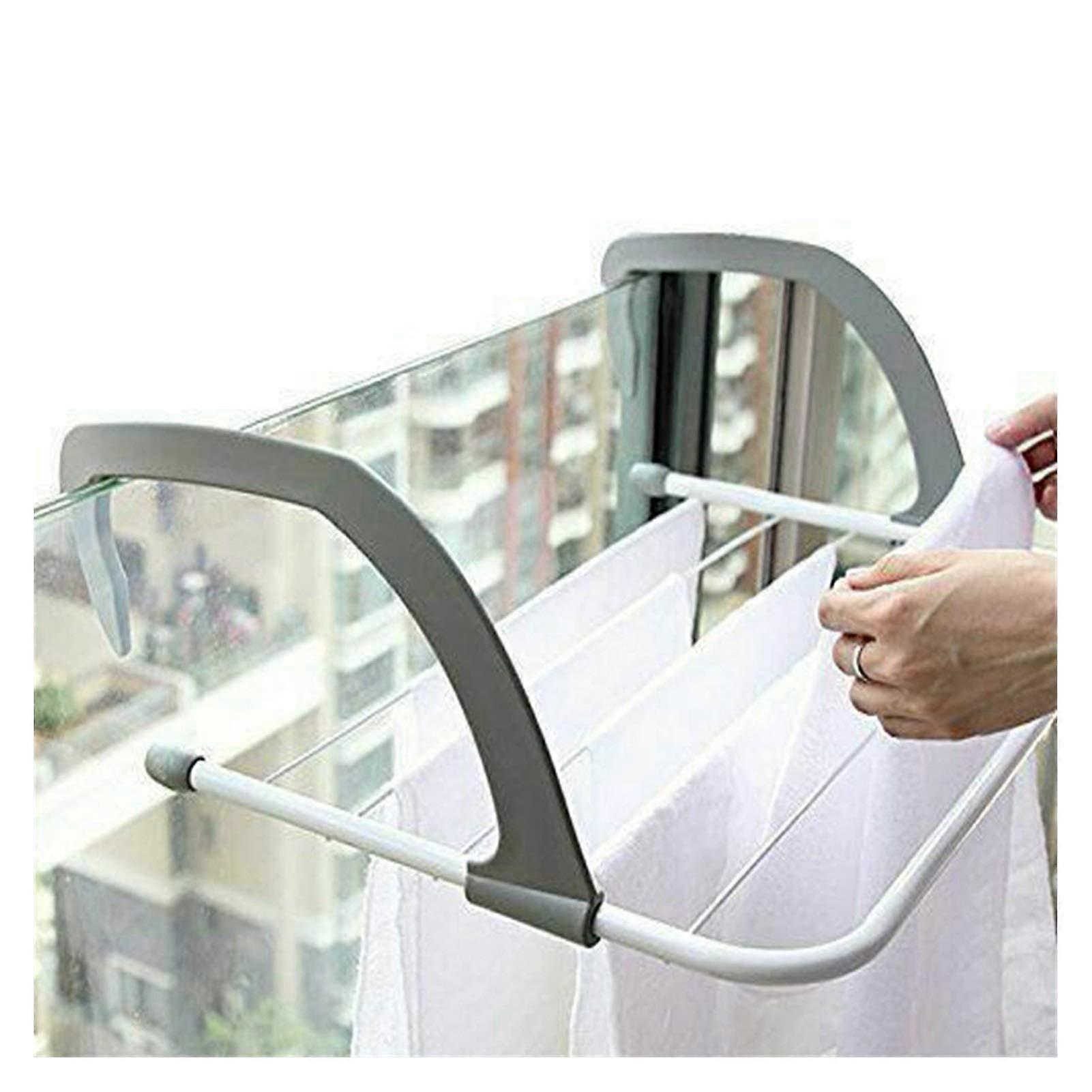 Clothes Drying Rack Adjustable Radiator Airer Foldable SpaceSaving Towel Laundry Rack 55x34cm