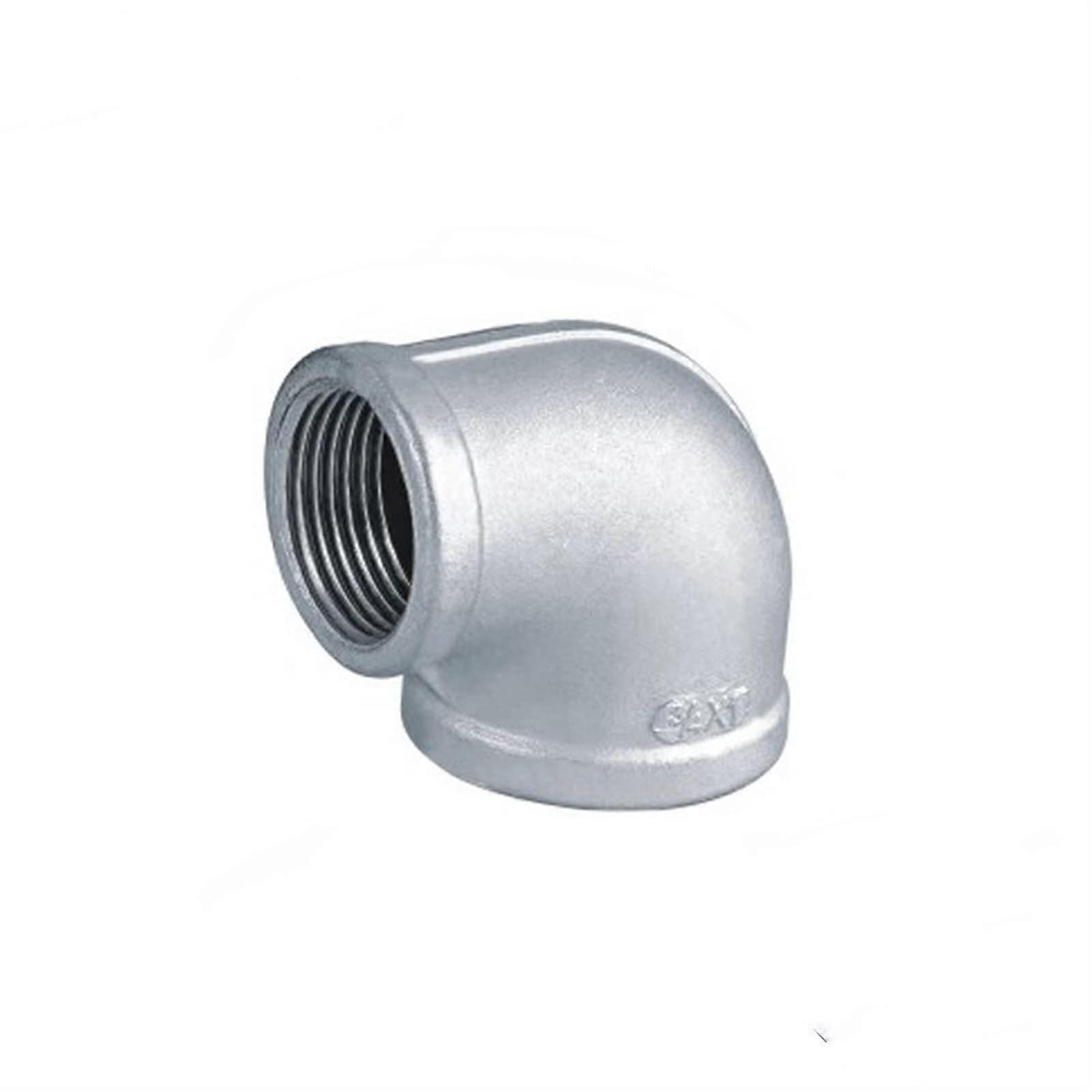 Stainless Steel 90 Degree Threaded Elbow Reducer 3/4' to 1/2' SS304 Female Pipe Fitting Rustproof